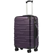 RRP £49.99 COOLIFE Hard Shell Suitcase with TSA Lock and 4 Spinner