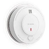 RRP £22.99 X-Sense Wireless Interlinked Smoke Alarm Detector with Sealed 10-Year Battery