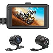 RRP £56.99 OBEST Motorcycle Camera Motorcycle Dash Cam 720P Dual