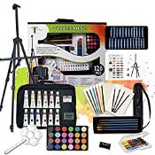 RRP £40.82 Tavolozza 126pcs Deluxe Artist Painting Set with Aluminum