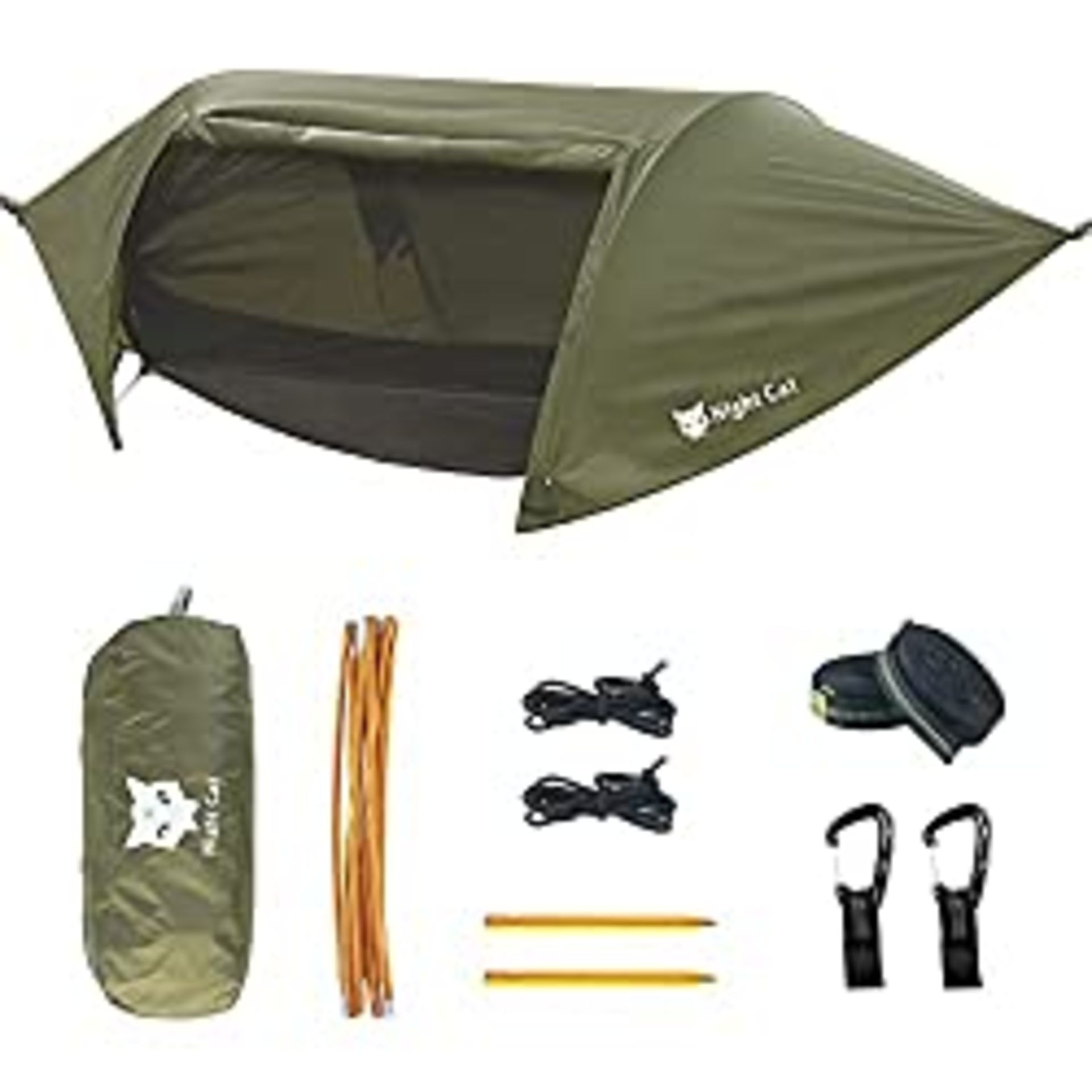 RRP £99.73 Night Cat Camping Hammock Tent with Mosquito Net and