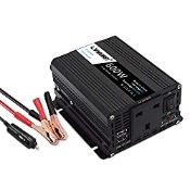 RRP £29.99 600W Power Inverter DC 12V to AC 230V 240V 3-in-1 Car