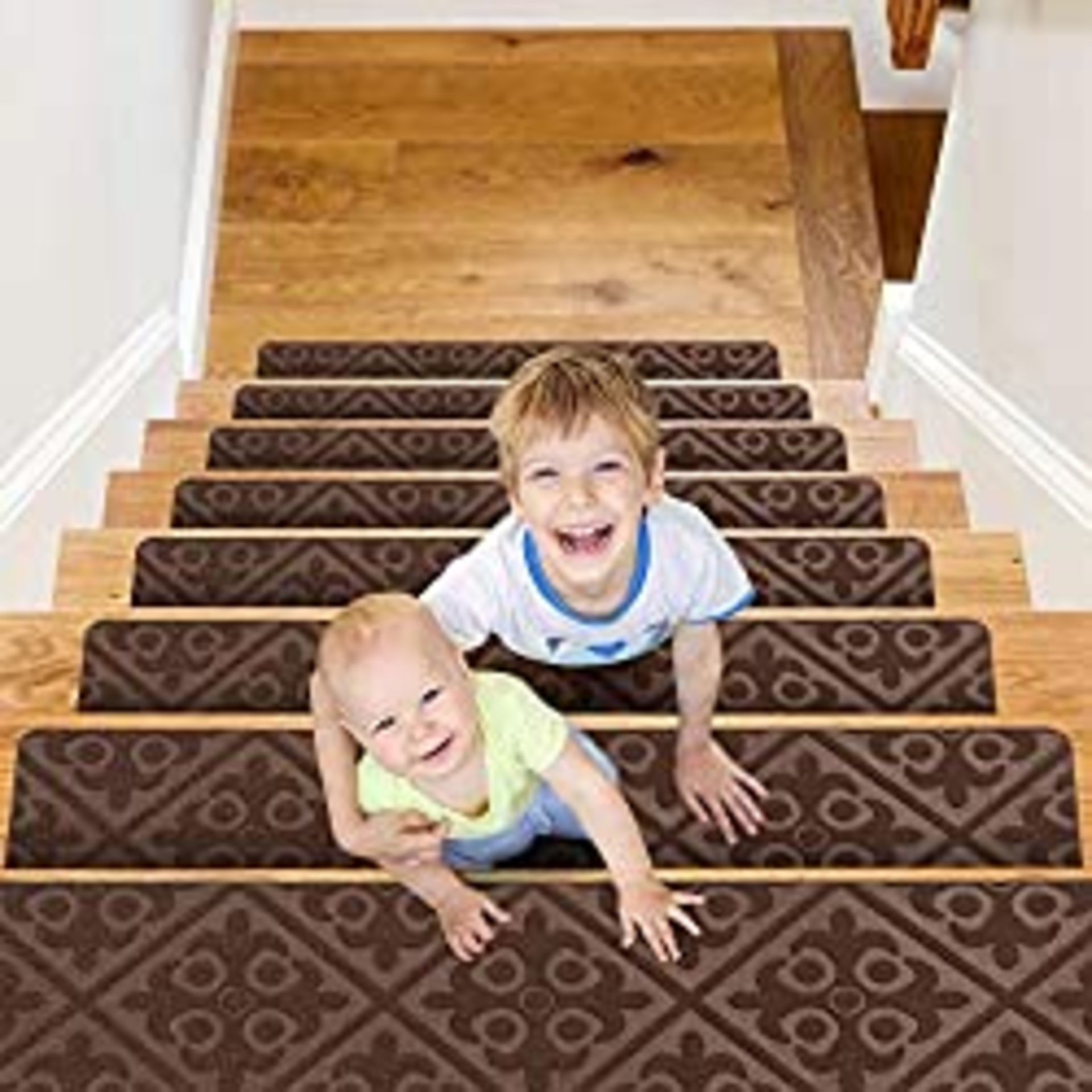 RRP £29.95 CrystalMX Non-Slip Carpet Stair Treads