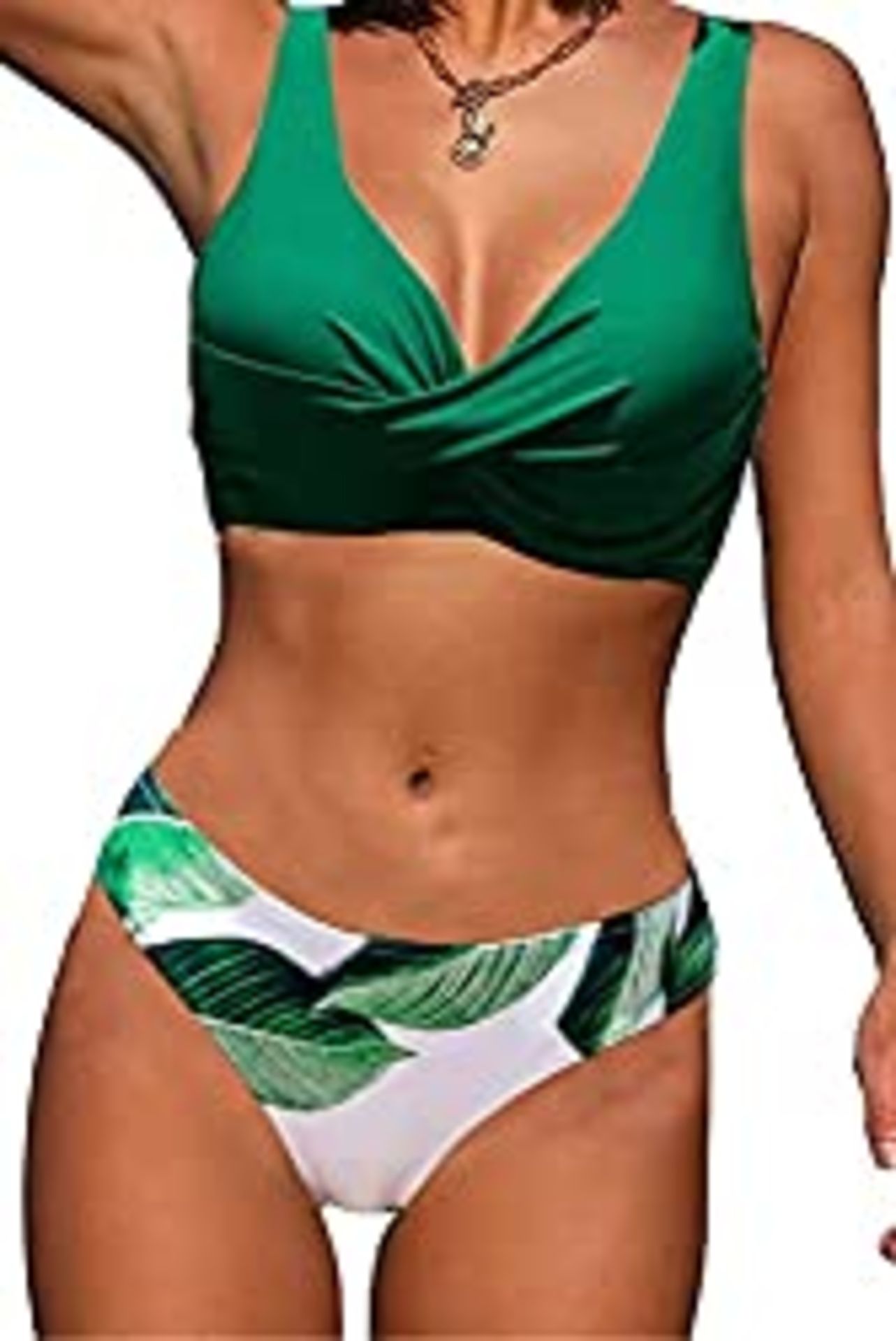 RRP £19.88 CheChury Womens Bikini Set High Waisted Sexy Push Up