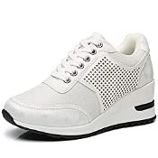 RRP £23.80 Fashion Heel Wedge Trainers for Women