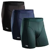 RRP £23.65 Men's Sports Trunks Dry Fit Performance Boxer Brief 3 pack