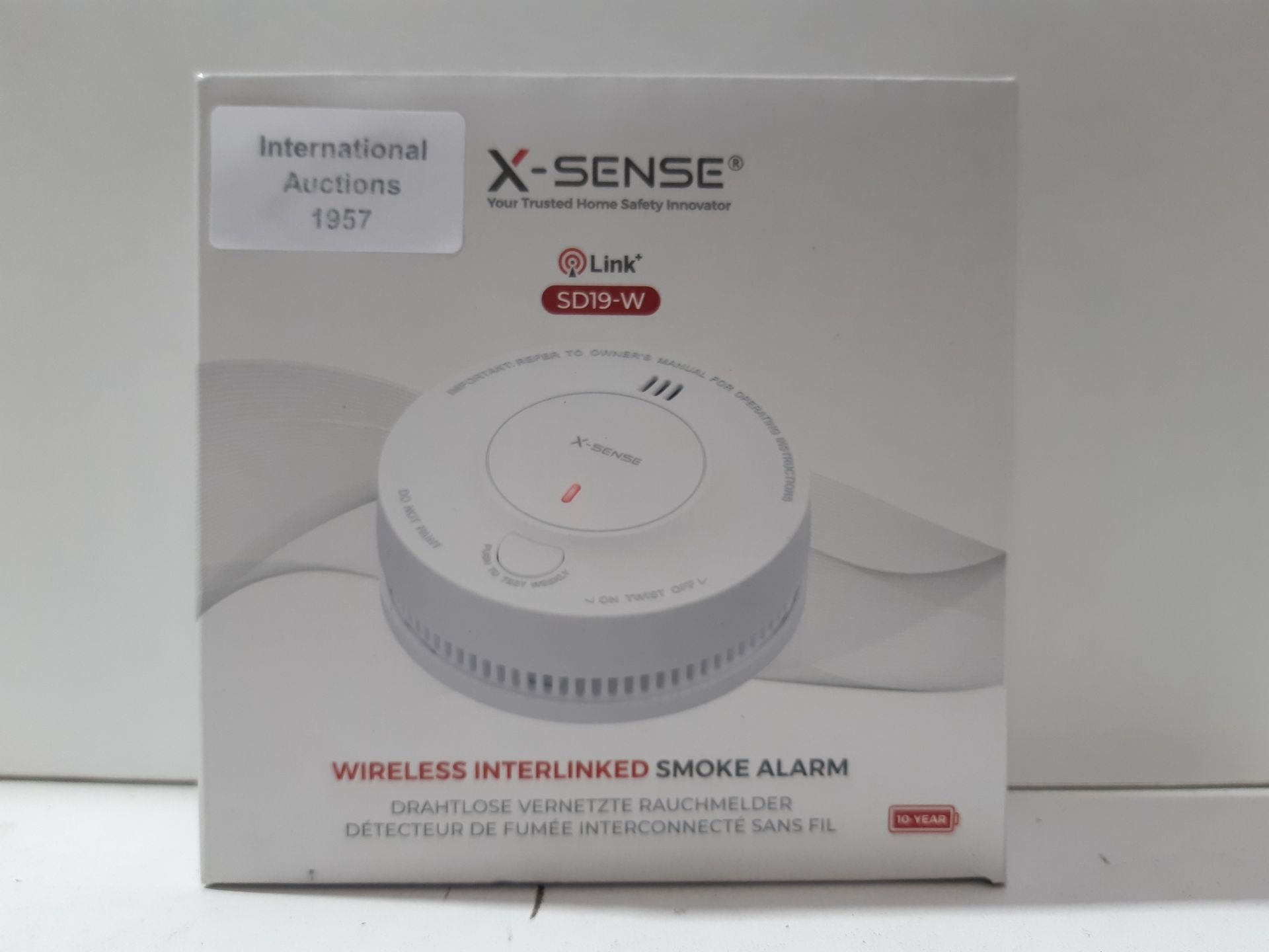 RRP £22.99 X-Sense Wireless Interlinked Smoke Alarm Detector with Sealed 10-Year Battery - Image 2 of 2