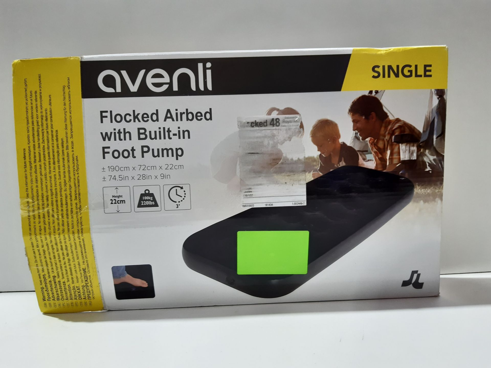 RRP £21.98 Avenli 88009 Single Airbed with Built-In Pump / Easy - Image 2 of 2