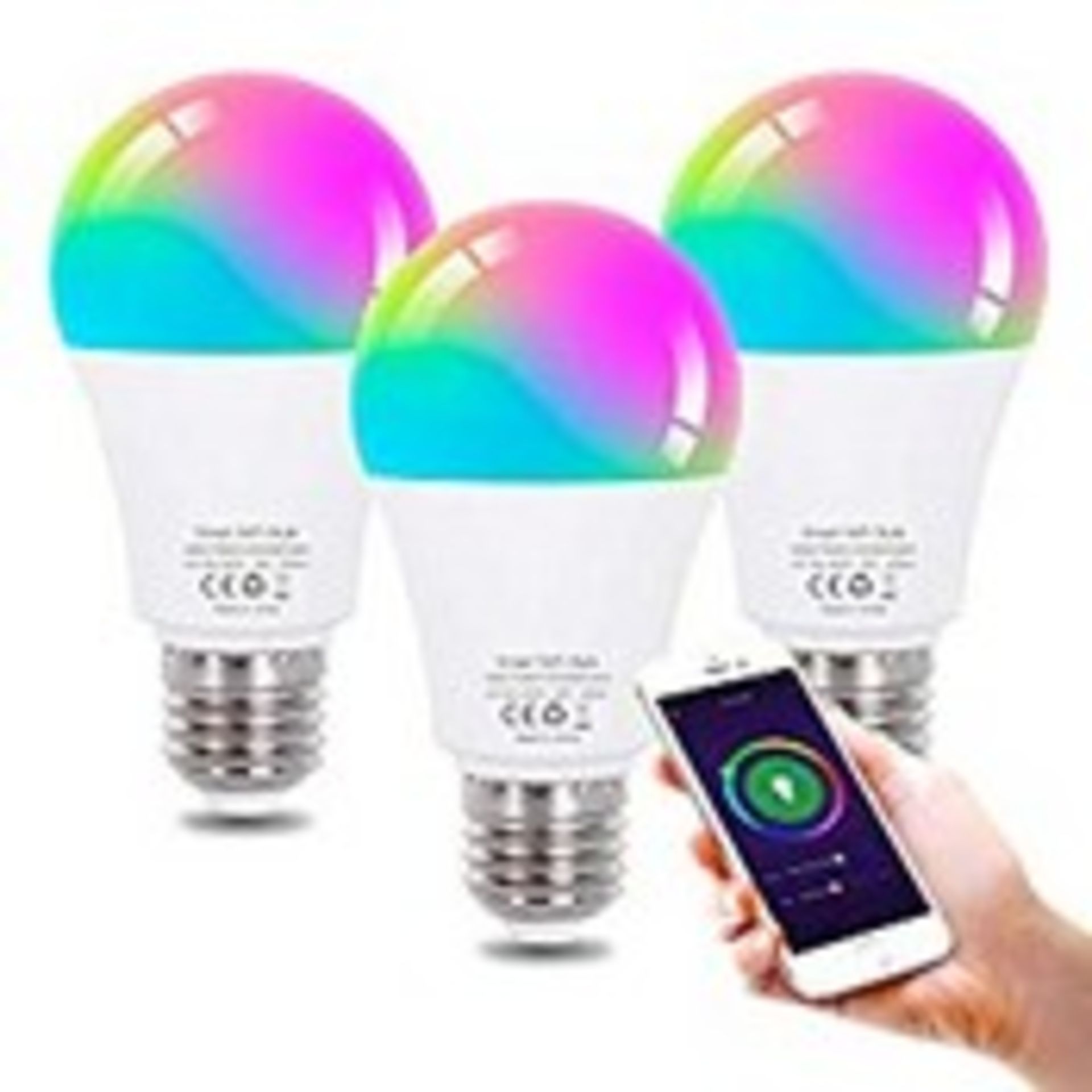 RRP £24.67 Smart Bulb E27 Alexa Light Bulbs 9W WiFi LED Bulb