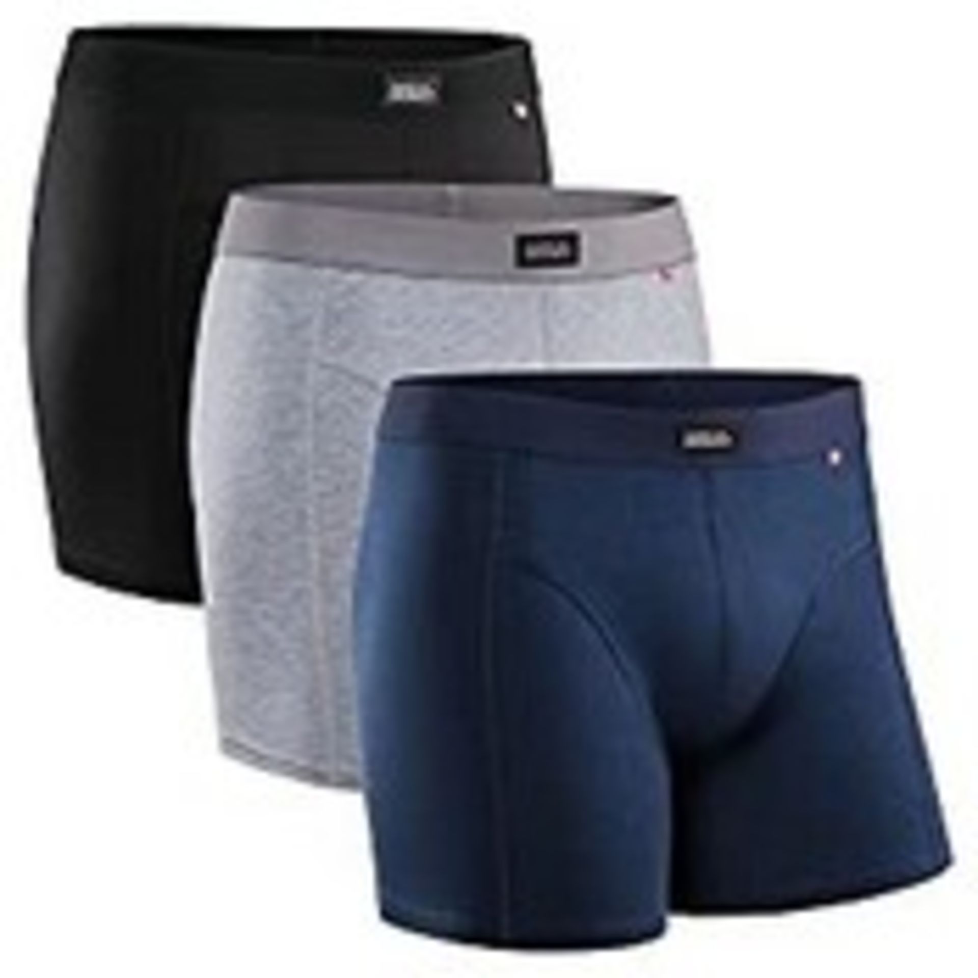 RRP £21.04 DANISH ENDURANCE Men's Cotton Trunks 3 Pack