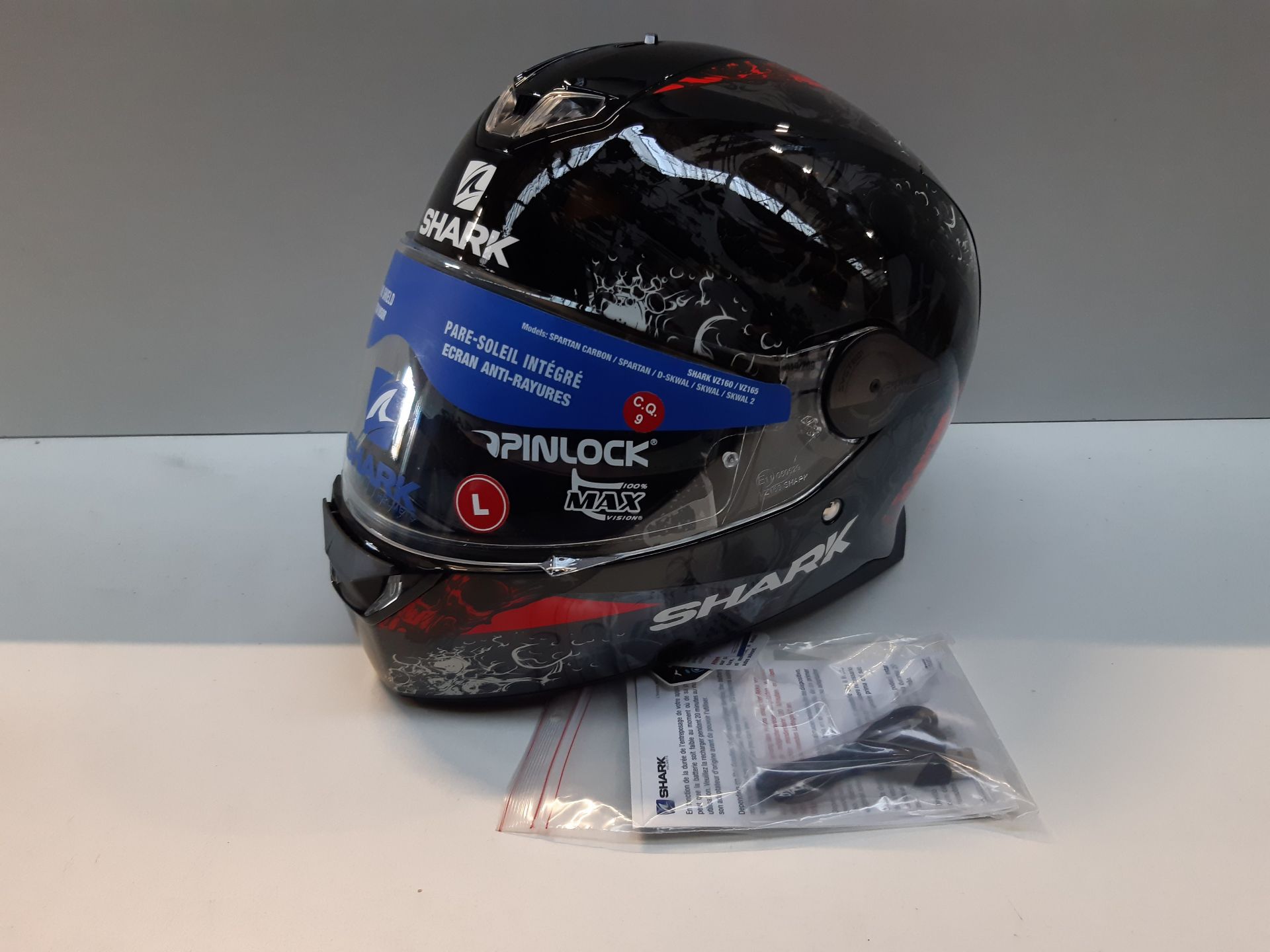 RRP £183.99 SHARK SKWAL 2.2 NUK'HEM BLACK ANTHRACITE HELMET - Image 2 of 2