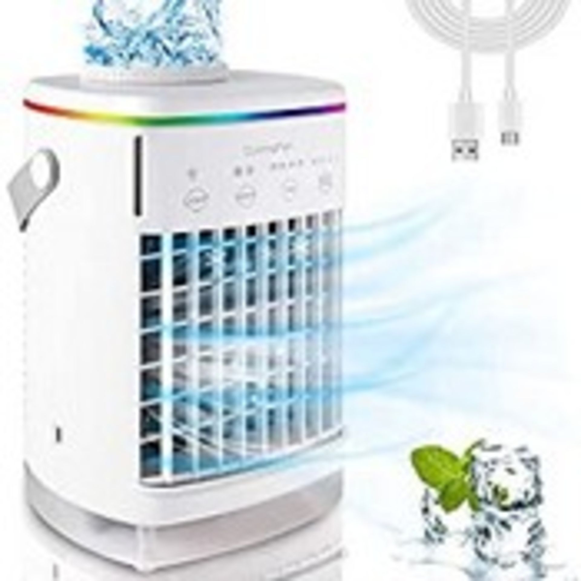 RRP £49.99 edola Evaporative Air Cooler 700ML Air Humidifier & Purifier