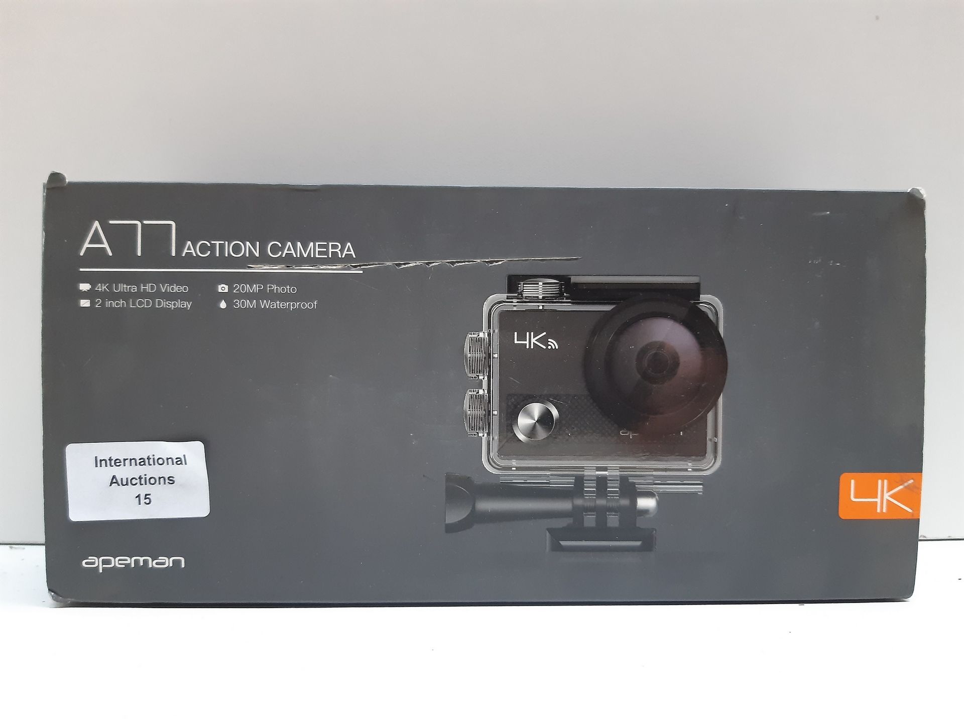 RRP £59.99 APEMAN 4K ULTRA HD VIDEO 16MP PHOTO WATERPROOF A77 ACTION CAMERA - Image 2 of 2