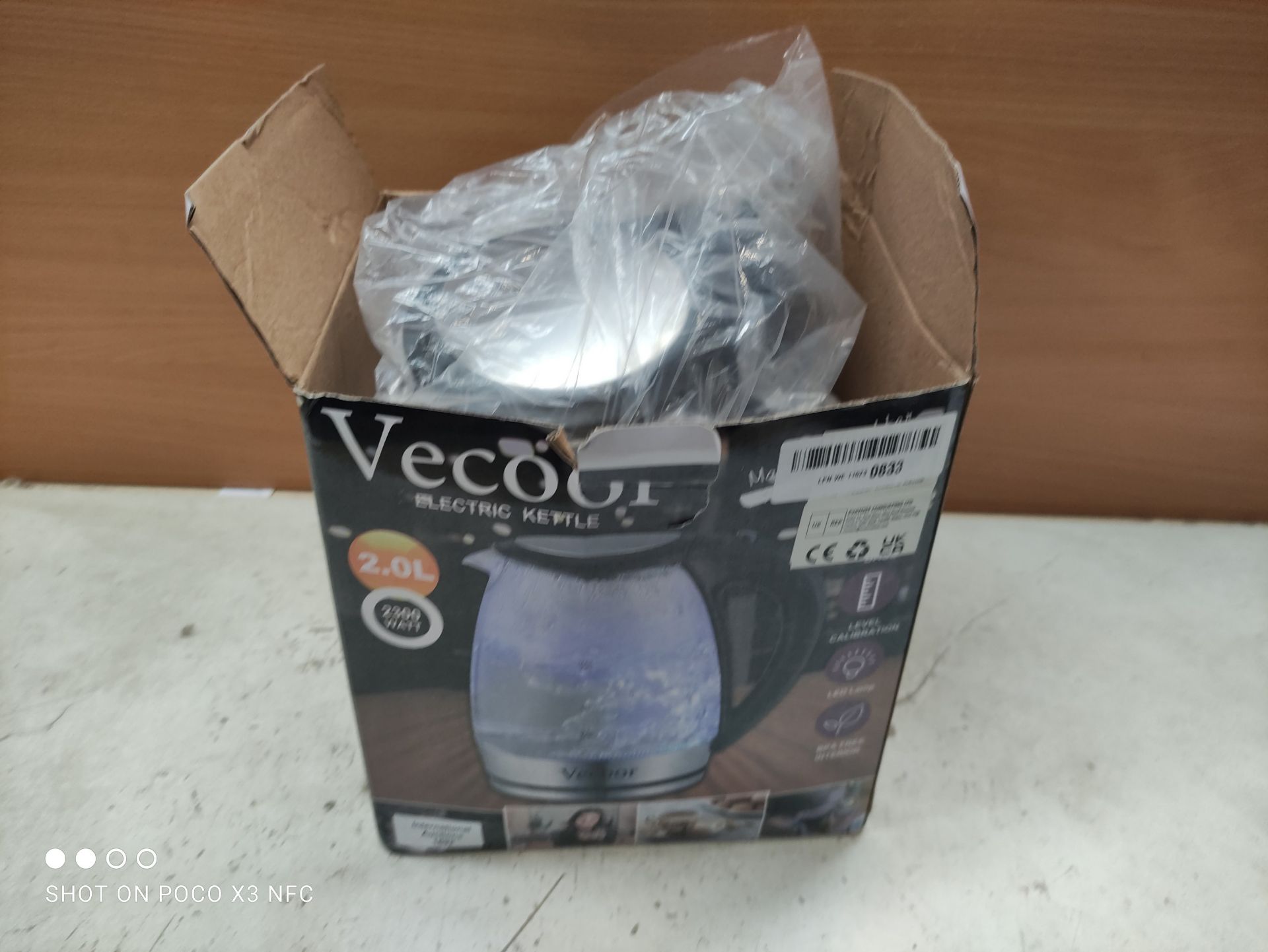 RRP £17.48 Vecoor Electric Kettle - Image 2 of 2