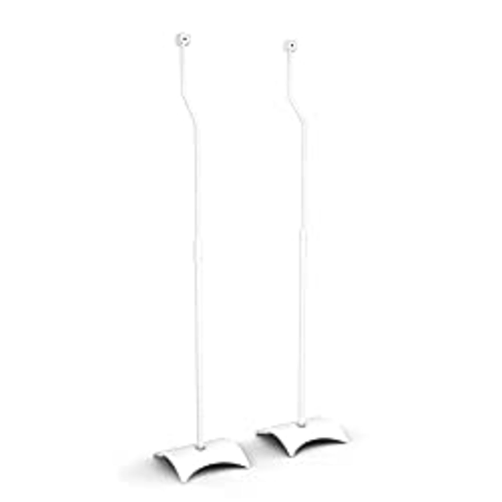 RRP £36.98 mahara Freestanding Speaker Mount Floor Stand White x2