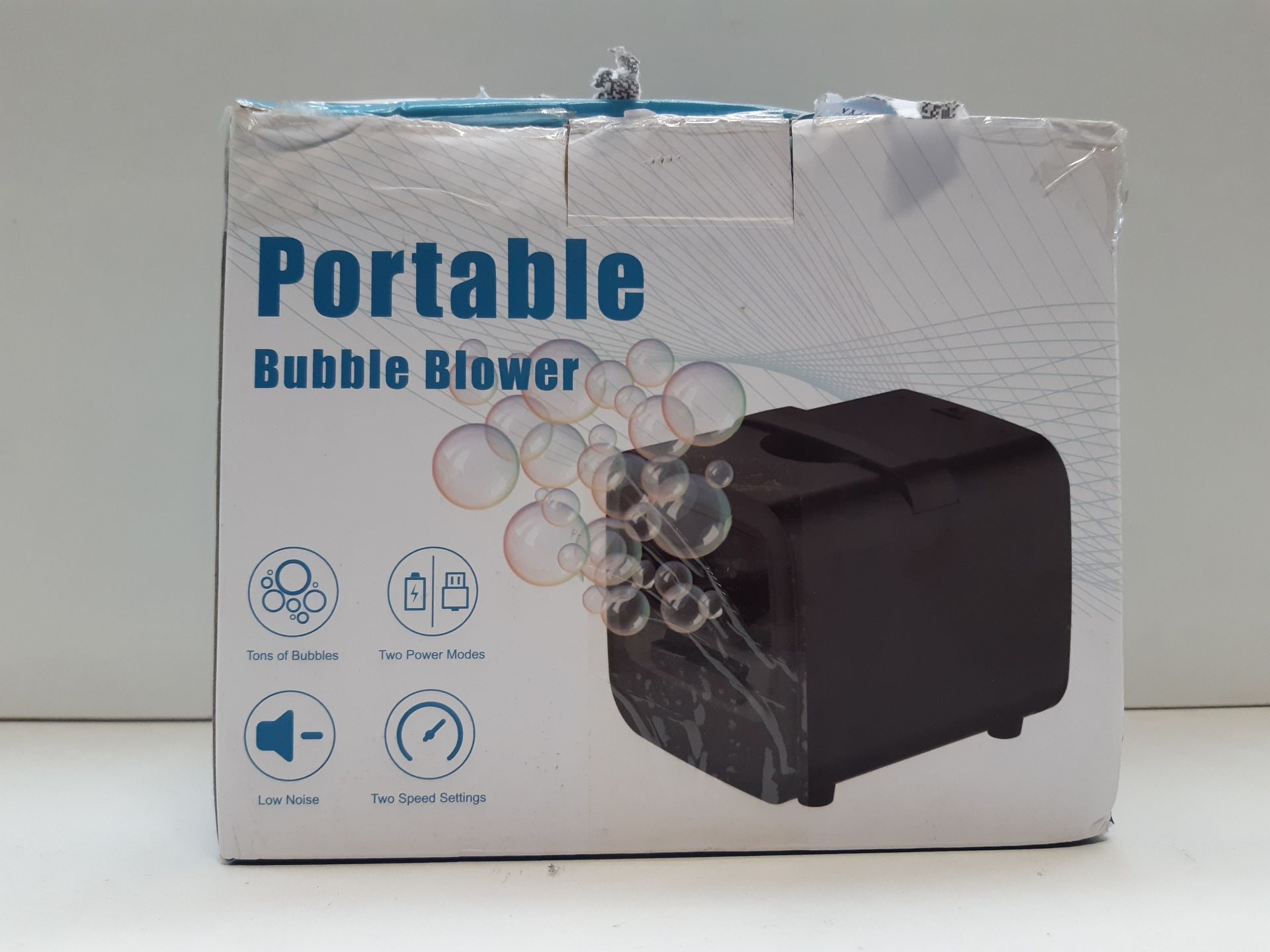 RRP £39.98 Bubble Machine Automatic Batteries Bubble Blower 6000+ Bubbles Per Minute - Image 2 of 2