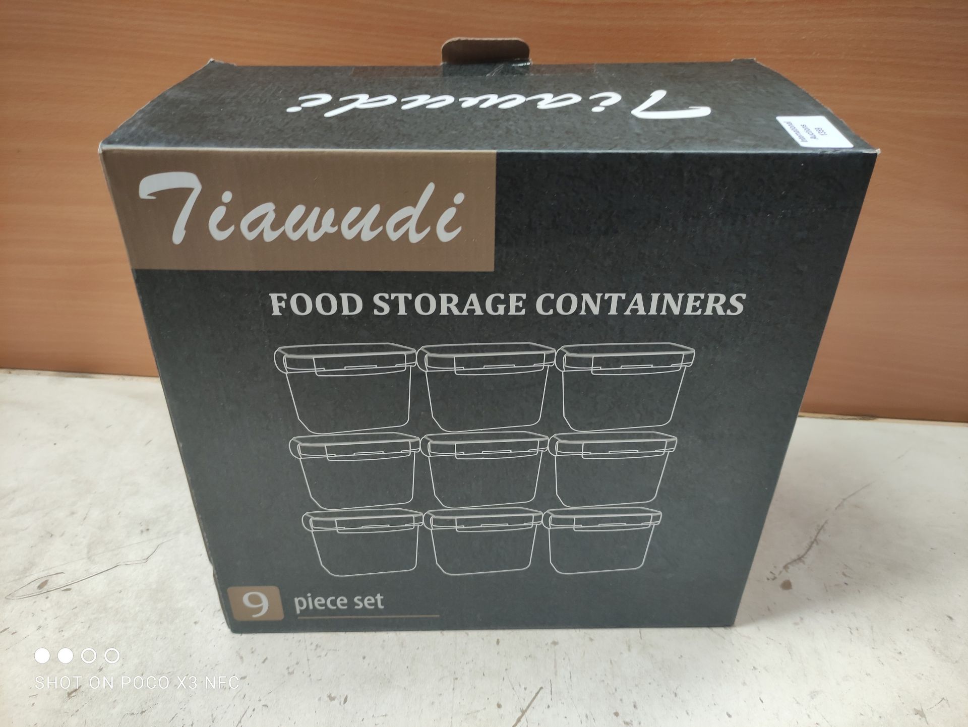 RRP £19.99 Airtight Food Storage Containers 9 Pieces 1.5qt / 1.6L- - Image 2 of 2