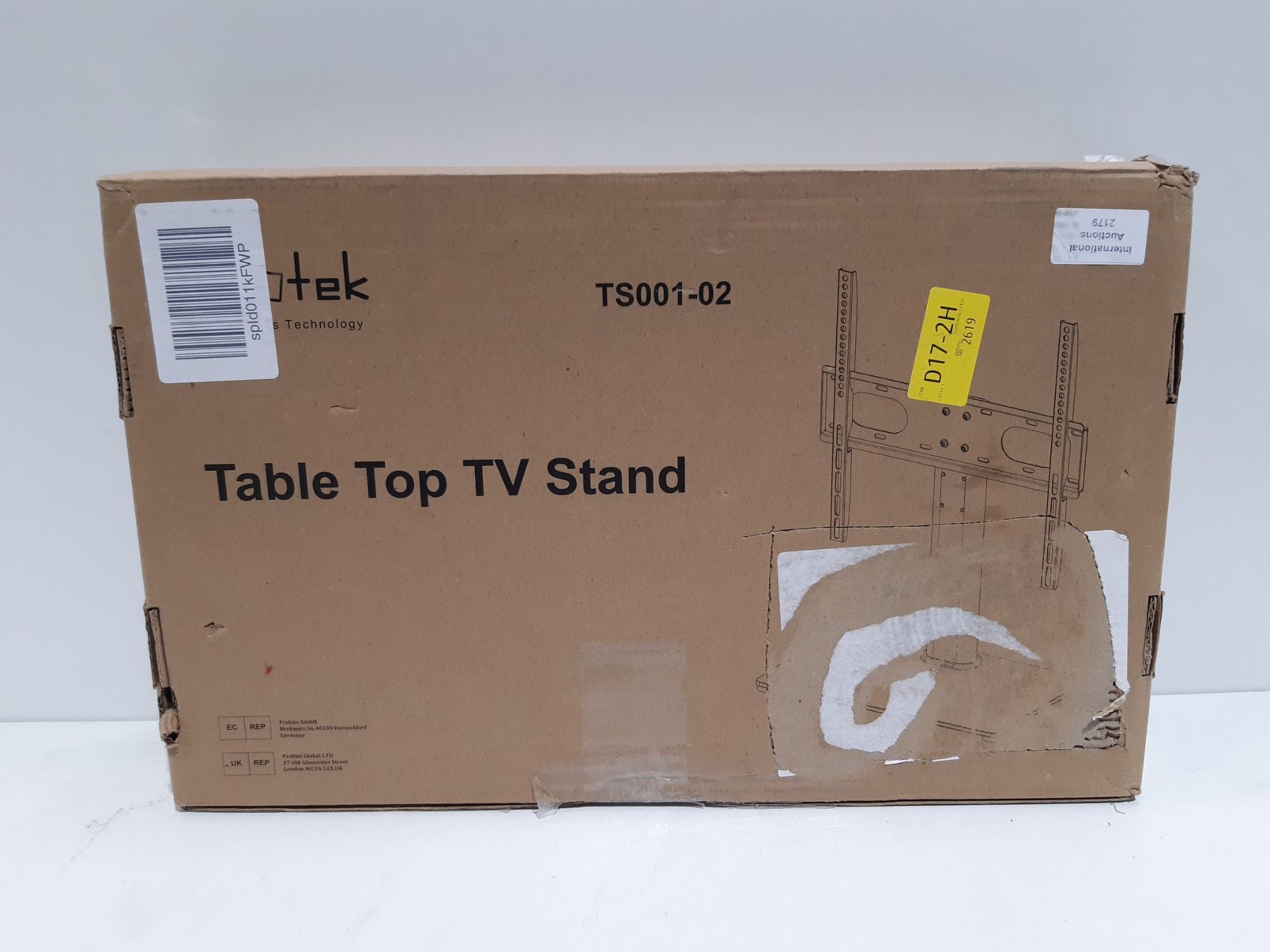 RRP £19.54 Suptek Universal Table Top TV Stand - Image 2 of 2