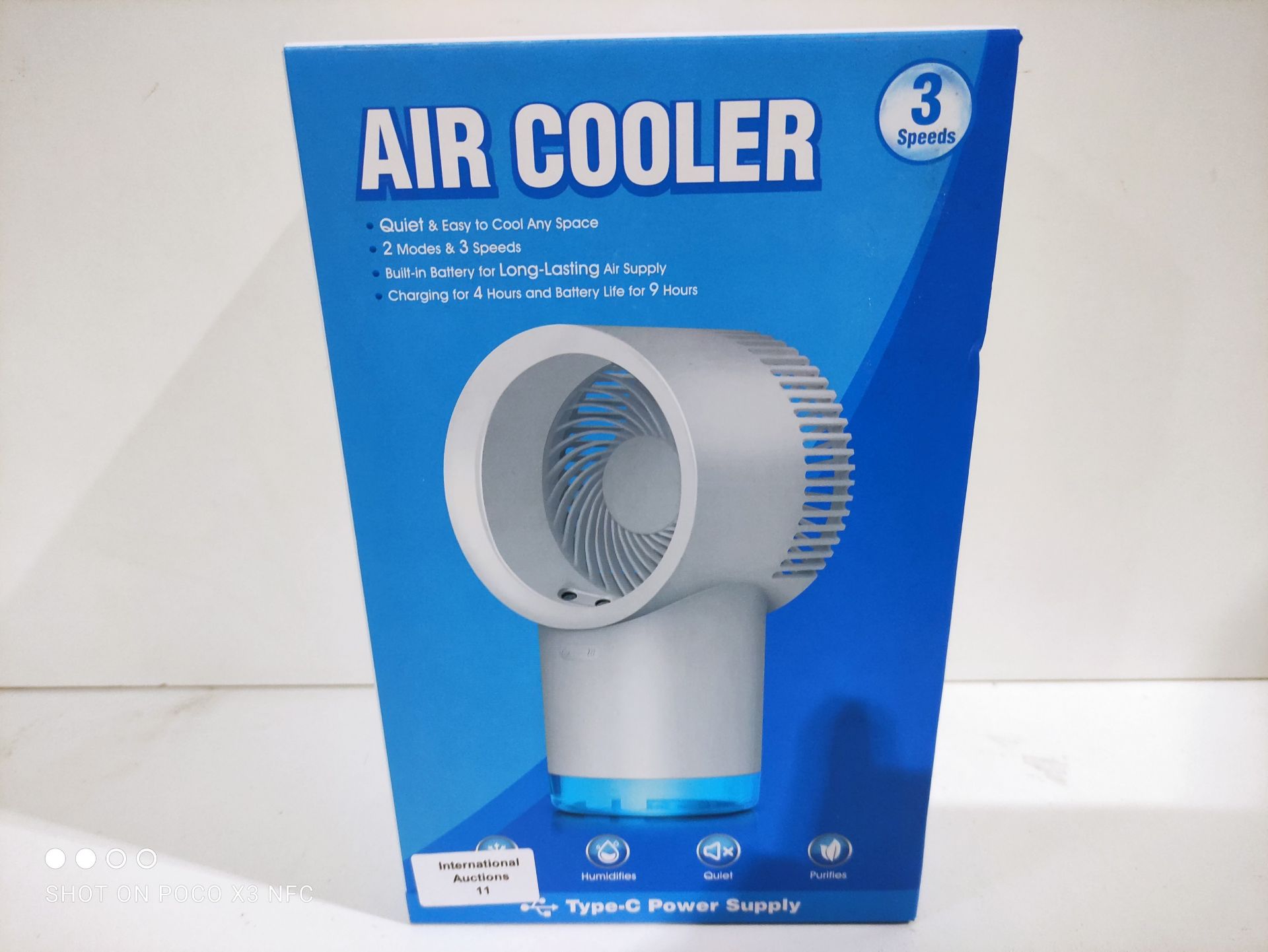 RRP £26.99 Luatuer Portable Air Cooler - Image 2 of 2