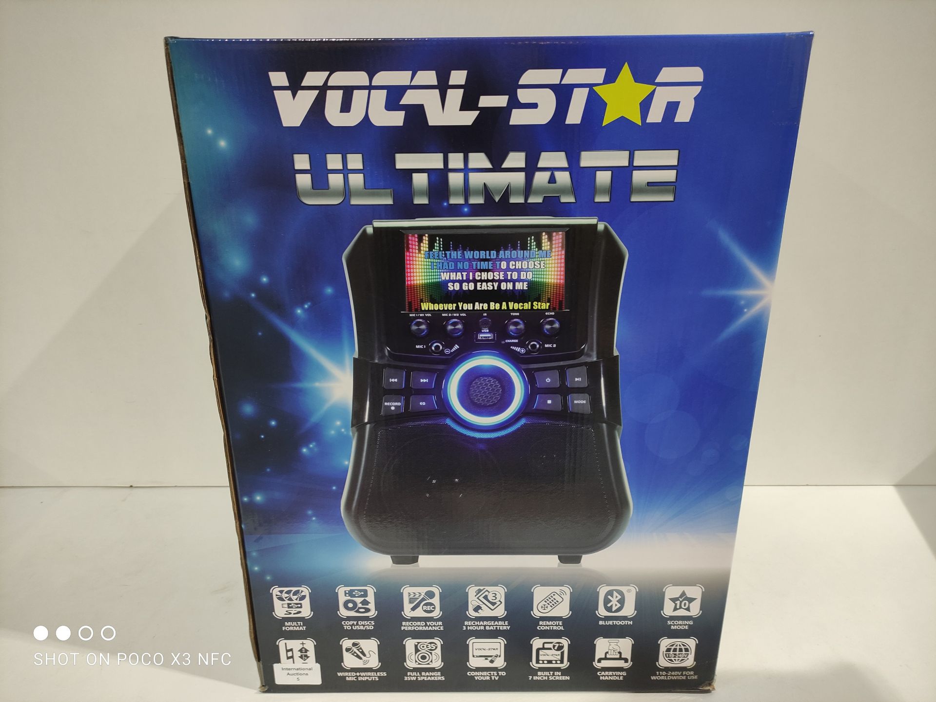 RRP £159.98 Ultimate Portable Karaoke Machine With Screen - Image 2 of 2