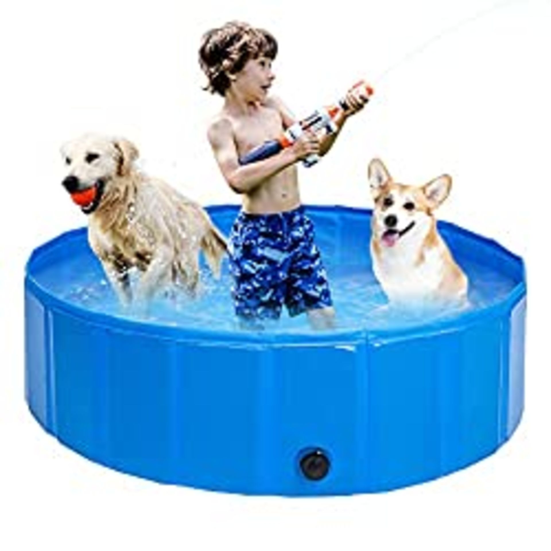 RRP £25.78 Actask Paddling Pool for Pets Non-Slip (M-100cm)