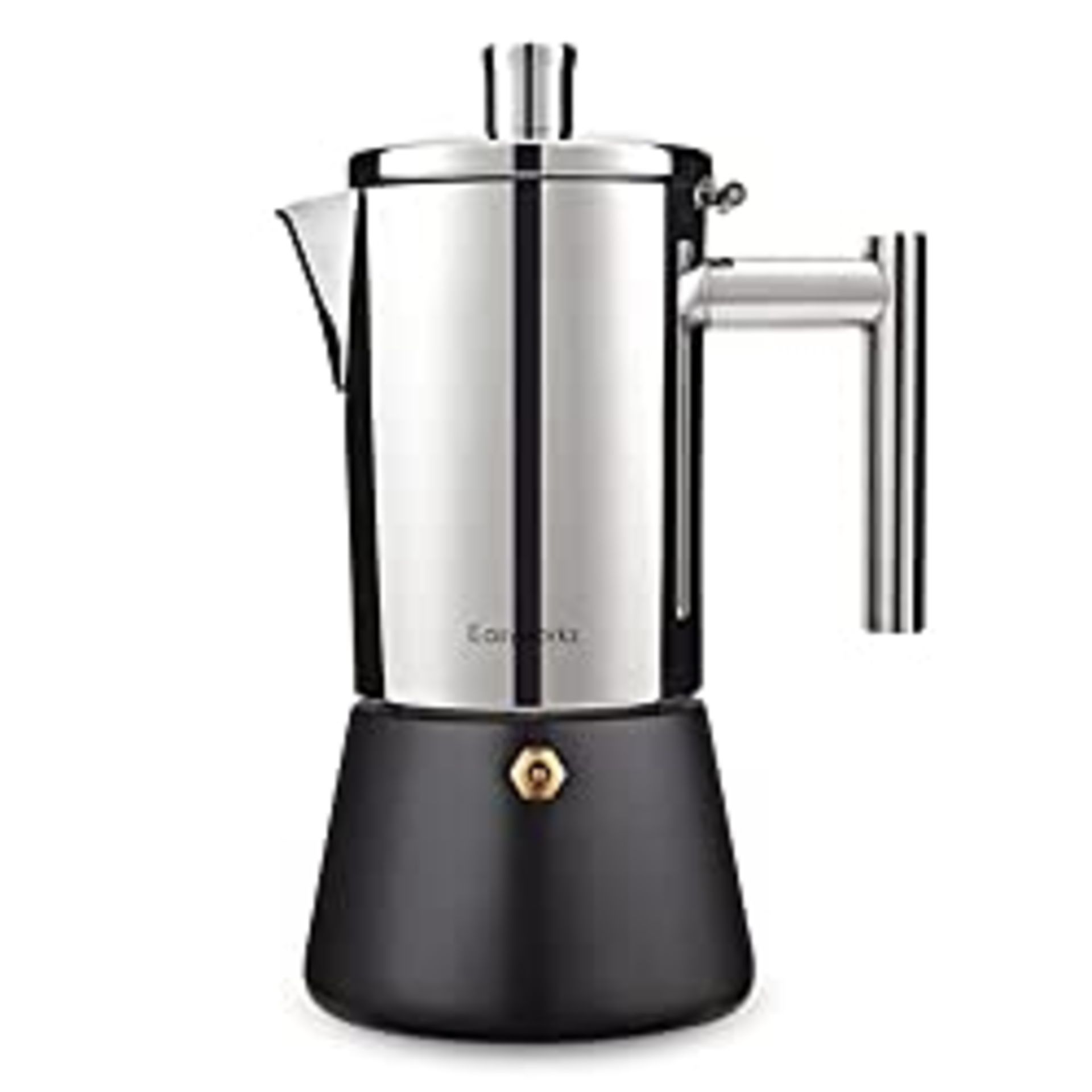 RRP £36.98 Easyworkz Diego Stovetop Espresso Maker Stainless Steel