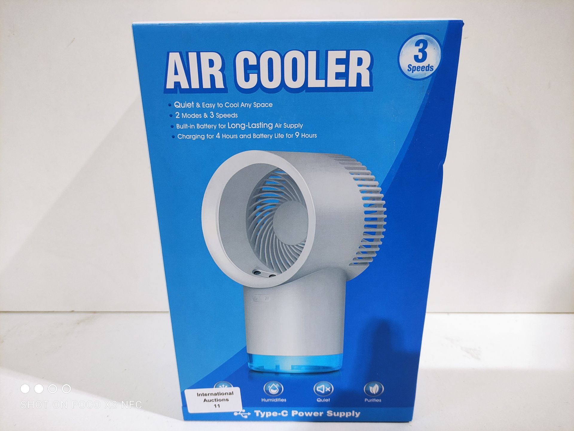 RRP £26.99 Luatuer Portable Air Cooler - Image 2 of 2