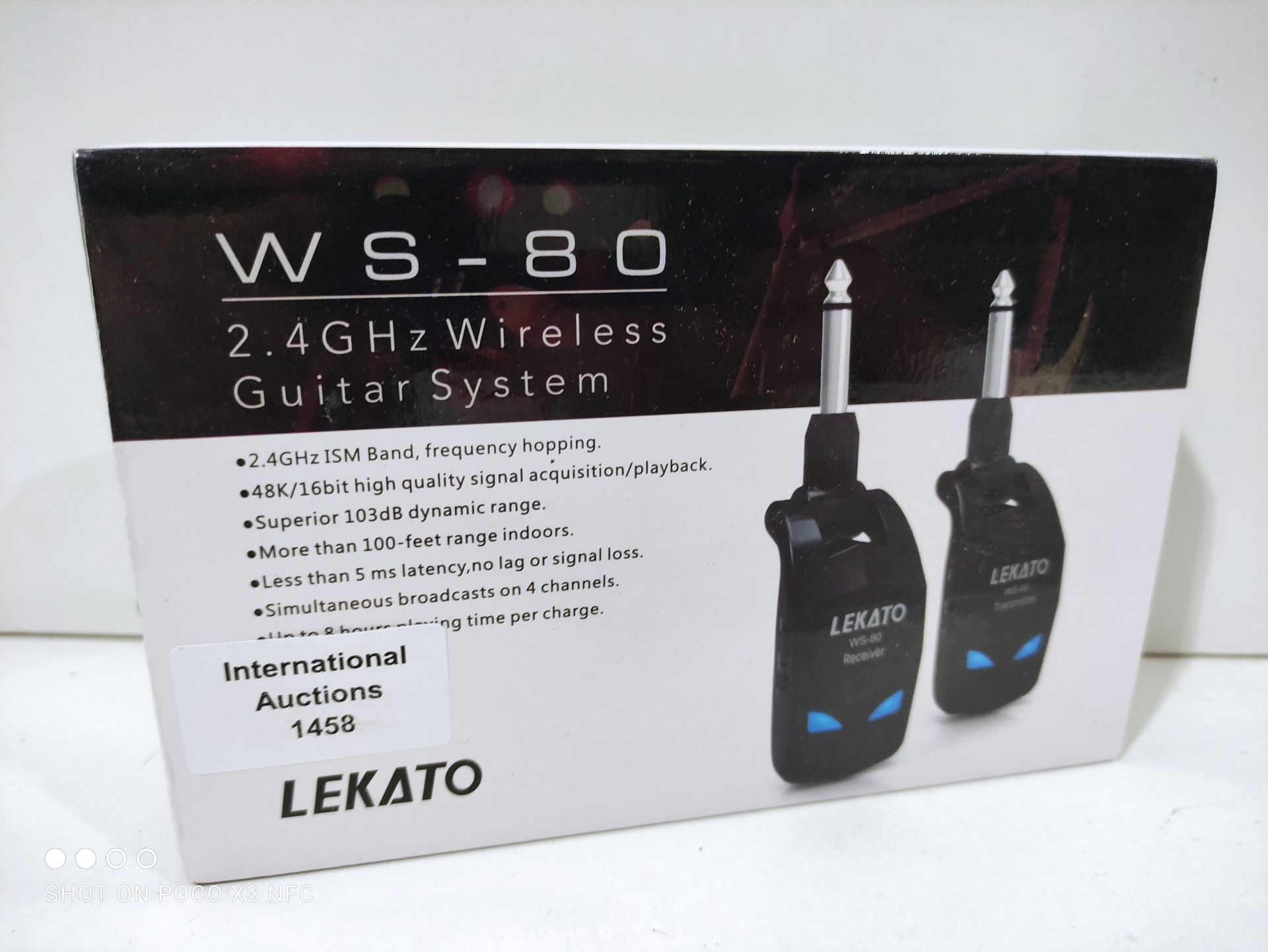 RRP £35.47 LEKATO 2.4GHz Guitar Wireless System With 8 Hours Runtime - Image 2 of 2