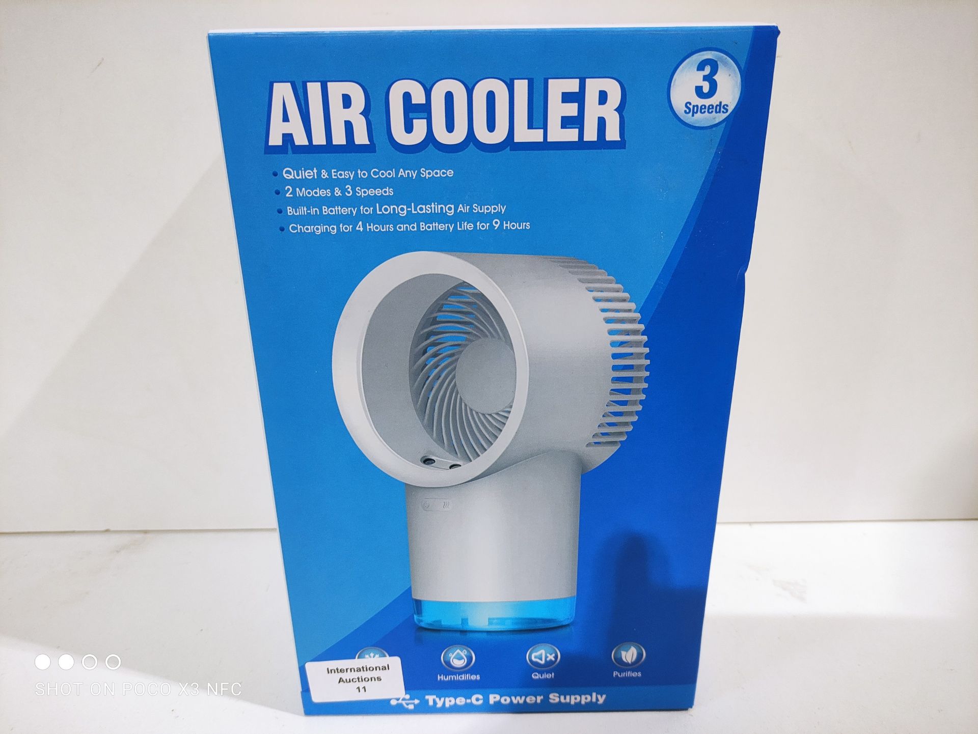 RRP £26.99 Luatuer Portable Air Cooler - Image 2 of 2