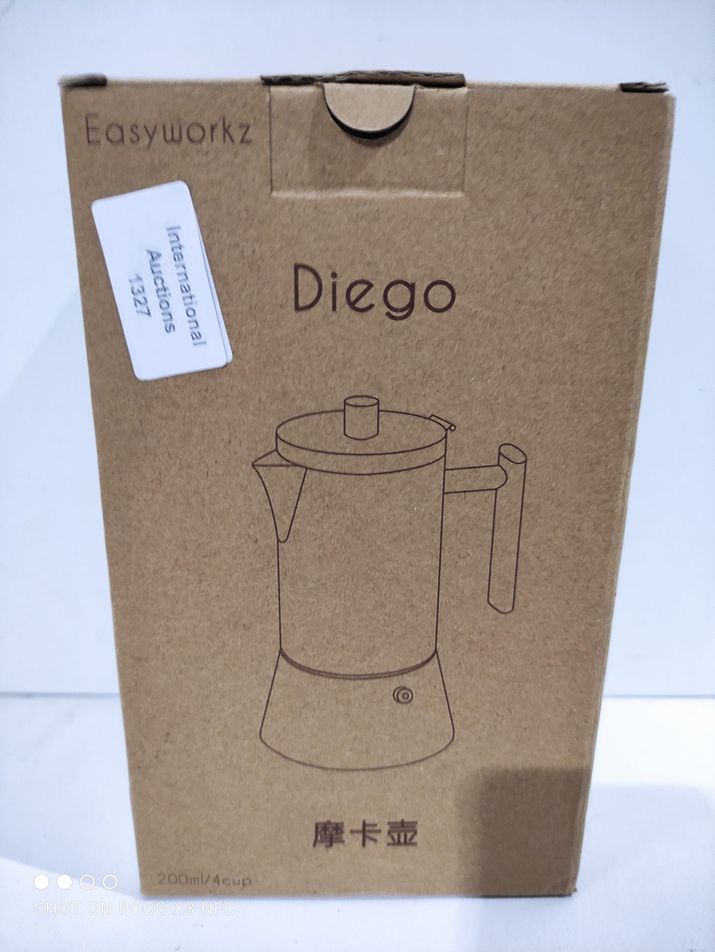 RRP £36.98 Easyworkz Diego Stovetop Espresso Maker Stainless Steel - Image 2 of 2
