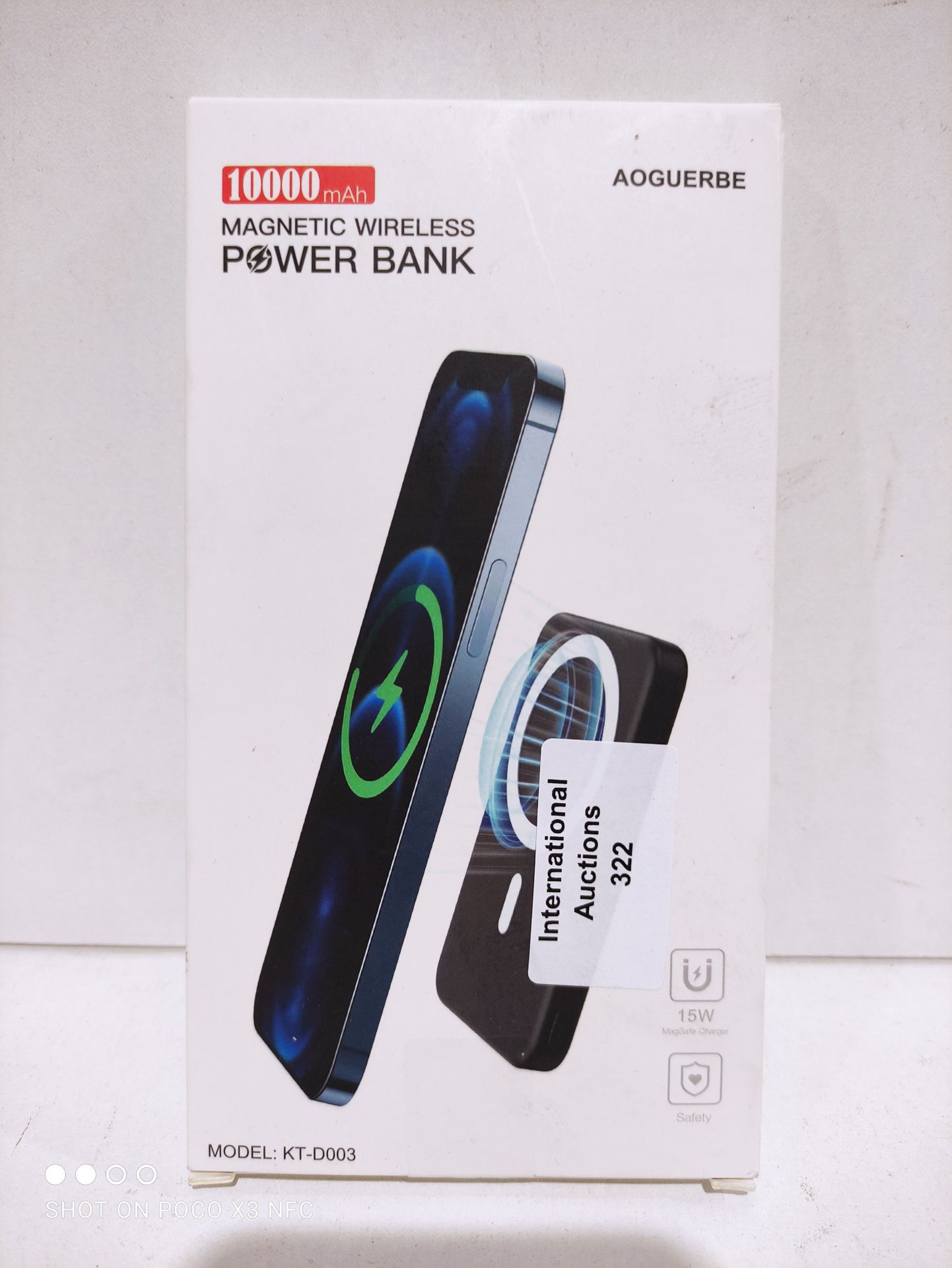 RRP £32.20 Magnetic Wireless Power Bank 10000mAh - Image 2 of 2