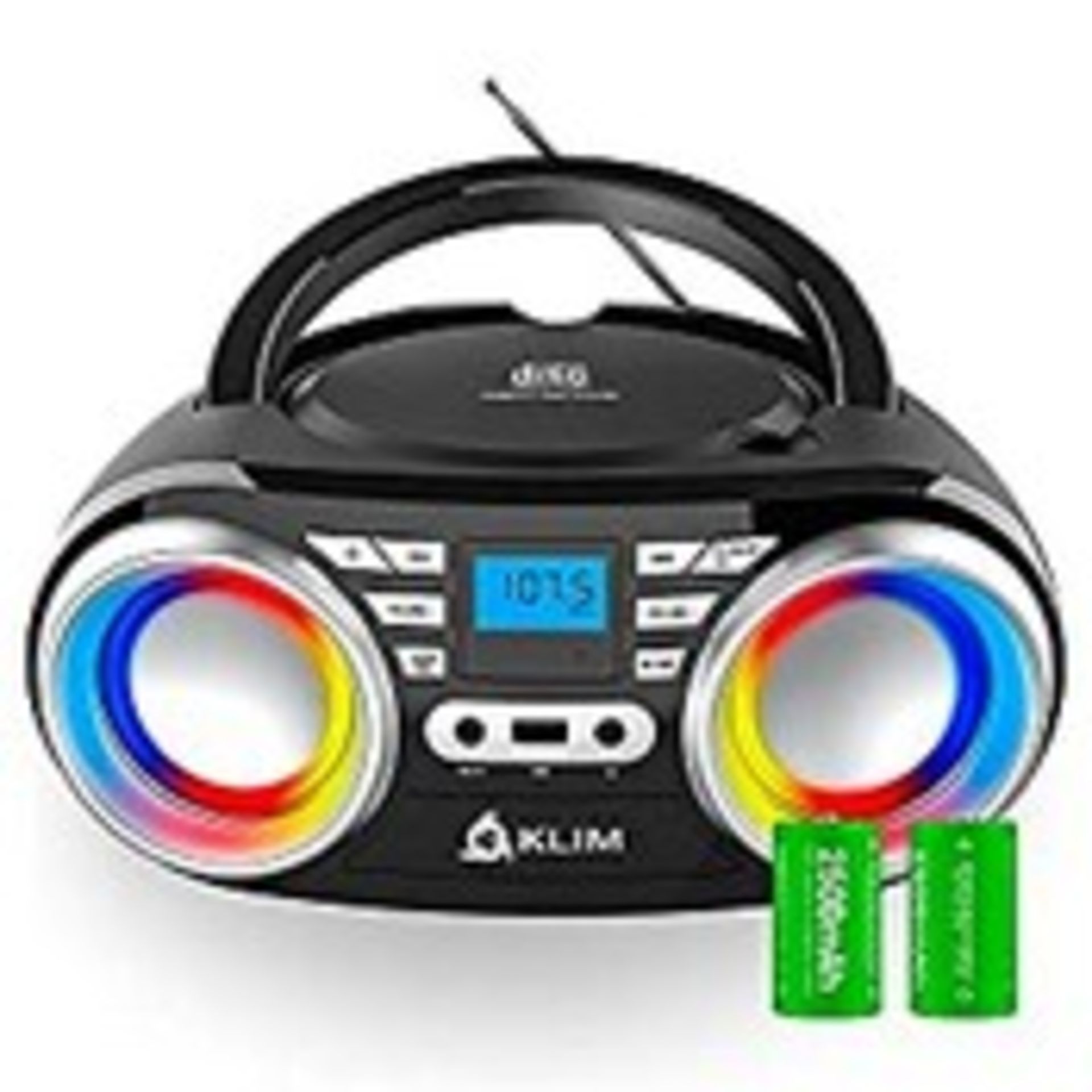 RRP £59.96 KLIM B3 CD Boombox Portable Audio CD Player