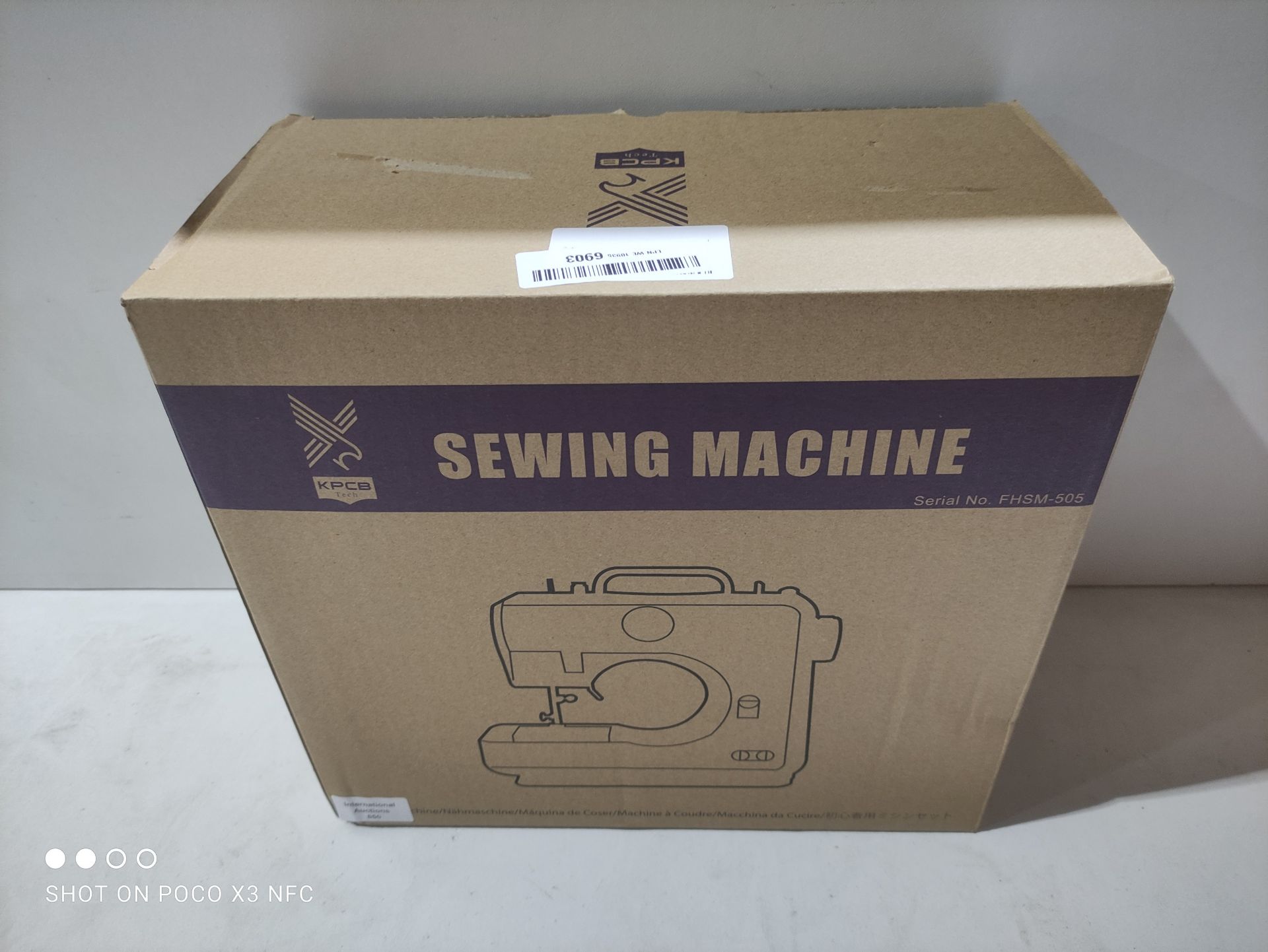 RRP £16.13 KPCB Tech 505 Sewing Machine with 12 Stitches Mini - Image 2 of 2