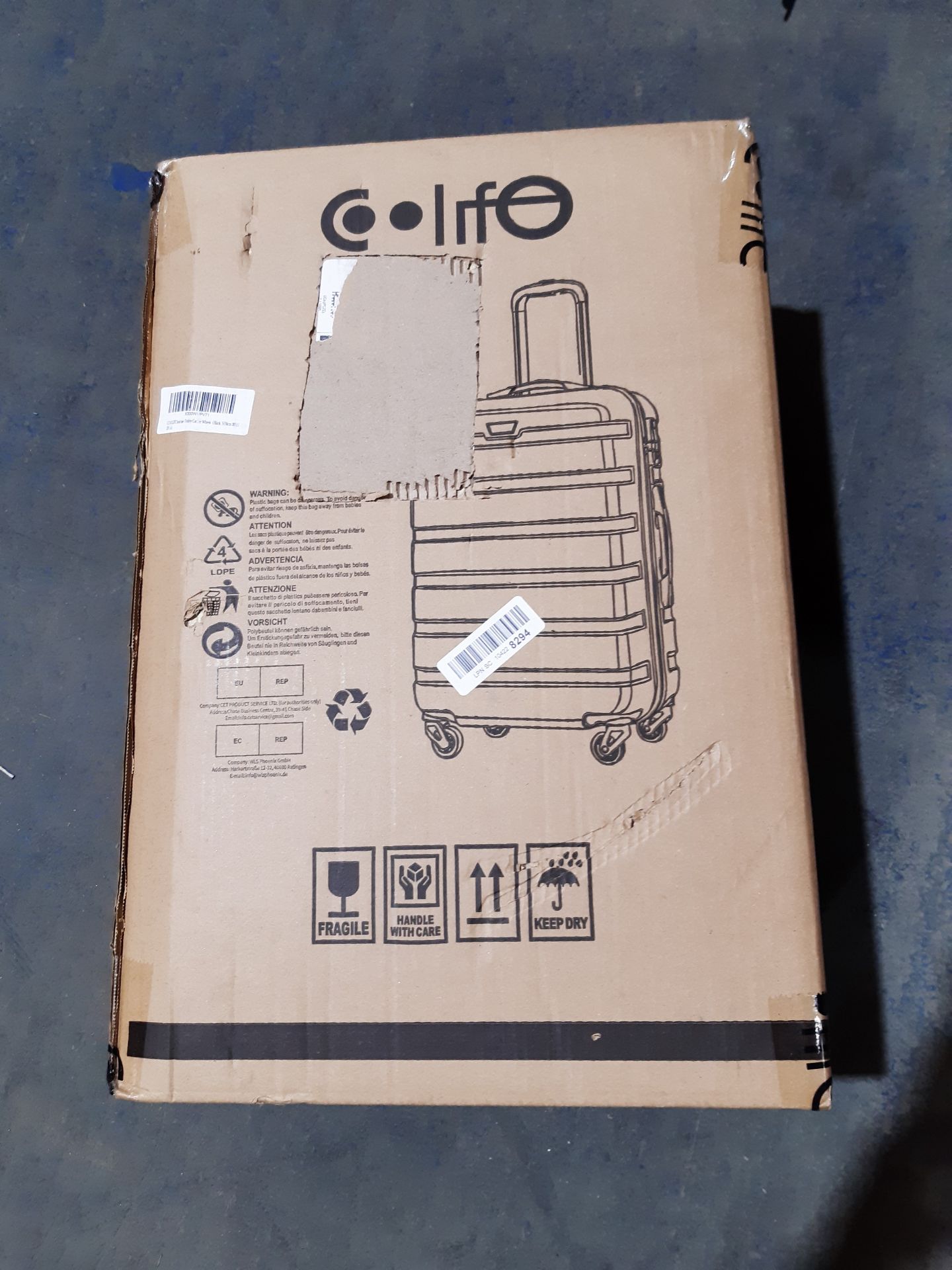 RRP £49.99 COOLIFE Suitcase Trolley Carry On Hand Cabin Luggage - Image 2 of 2