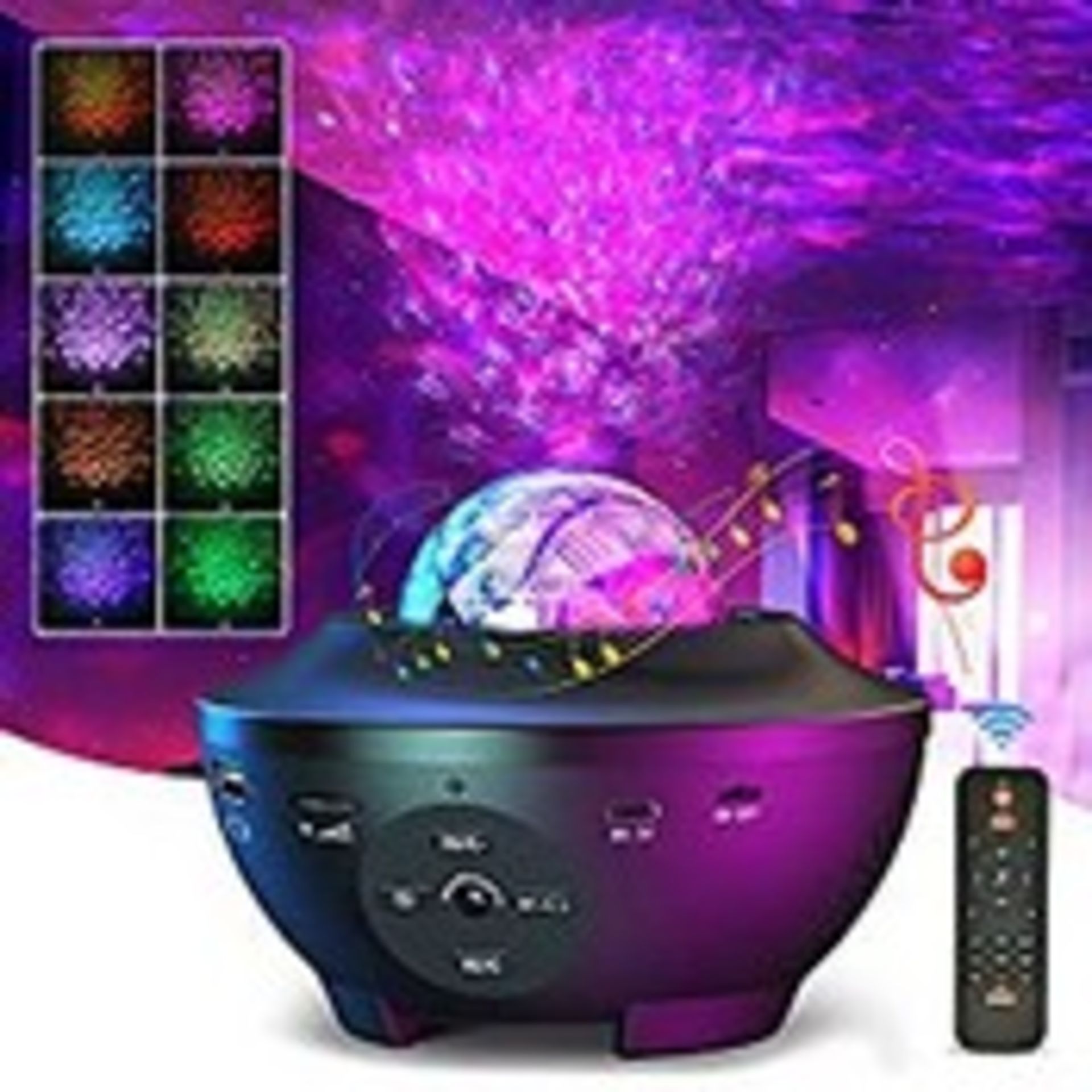 RRP £20.34 Star Projector Galaxy Light Projector Ocean Wave LED