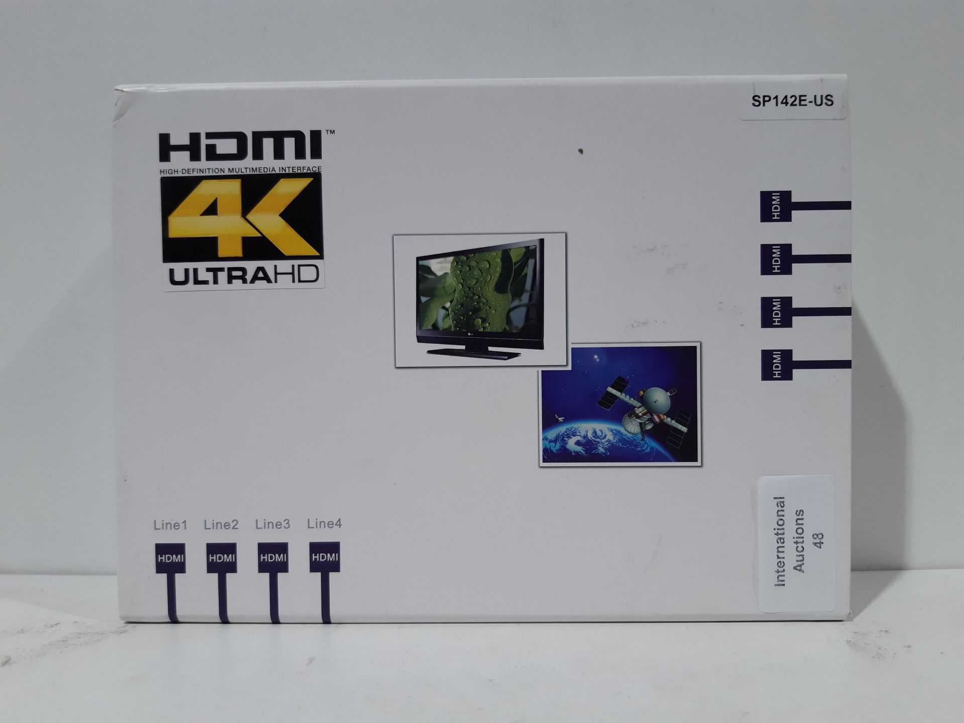 RRP £26.99 DTECH HDMI Splitter 1 in 2 Out 4K 60HZ YUV 420 1080p - Image 2 of 2