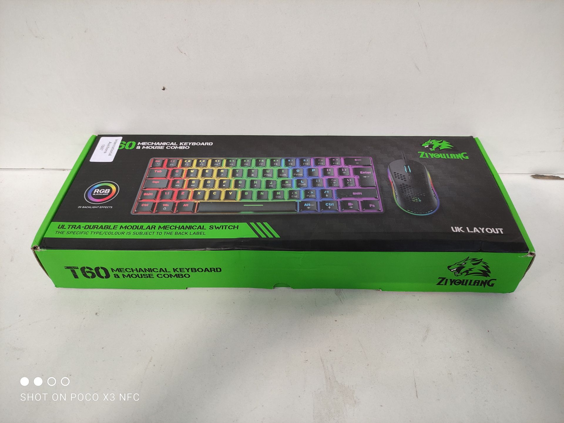 RRP £38.24 Mechanical Gaming Keyboard & Mouse Combo Set - Image 2 of 2