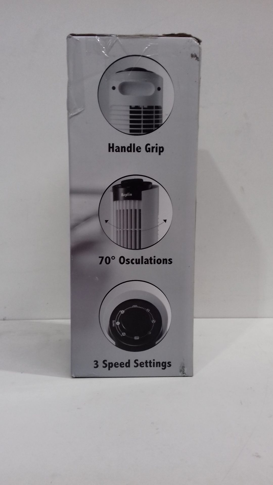 RRP £35.99 KEPLIN Cooling 13-inch Tower Fan with 3 Speed Setting - Image 2 of 2