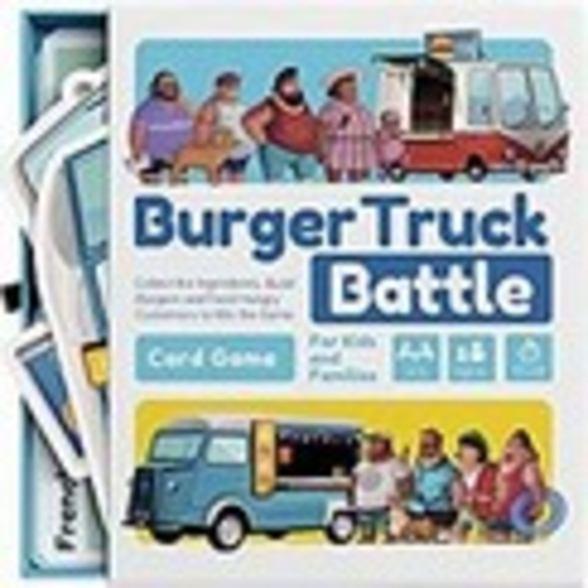 RRP £13.94 Card games for kids 8-12 - Burger Truck Battle - Collect The Ingredients