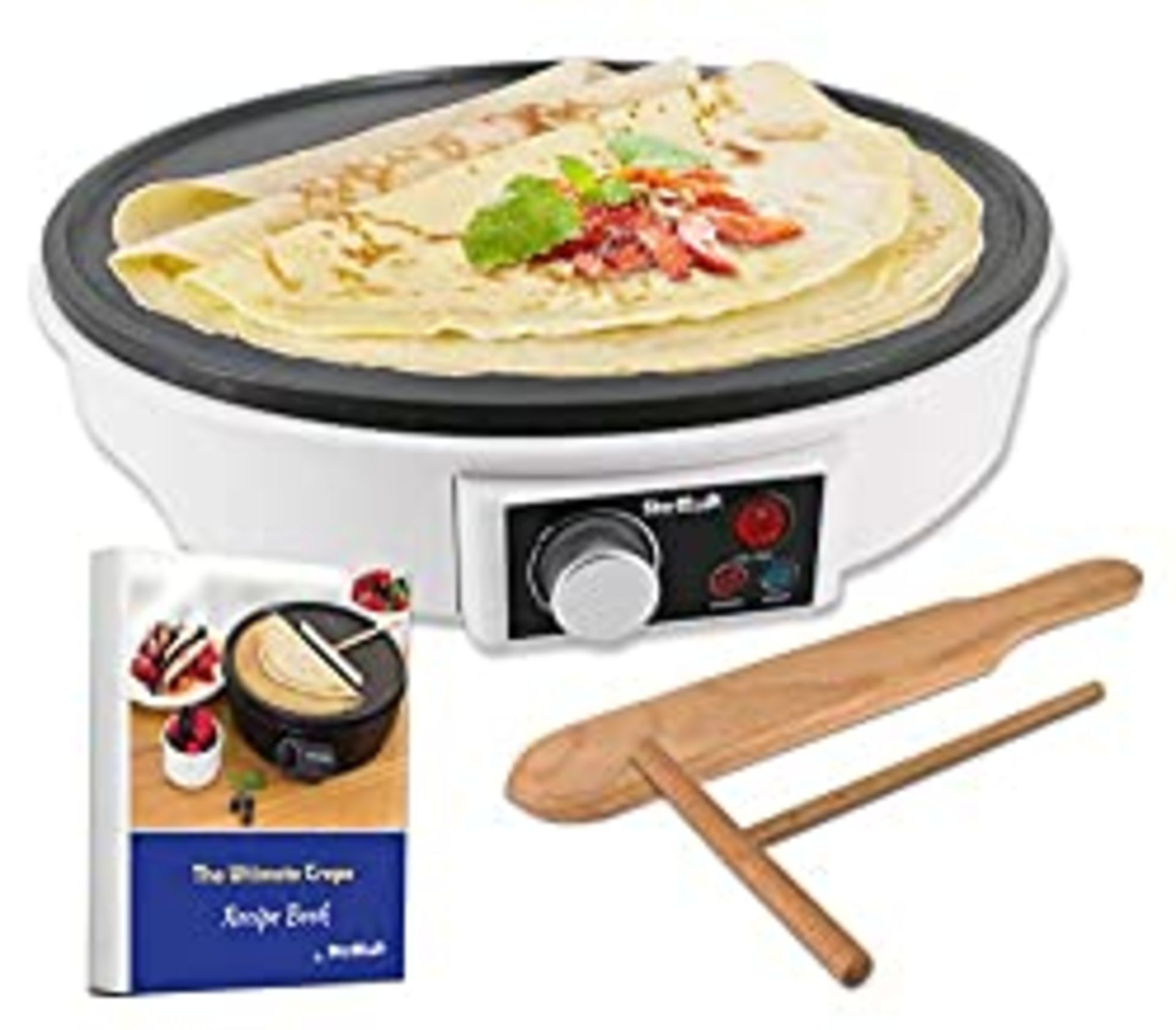 RRP £29.58 30.5cm Electric Pancake & Crepe Maker by StarBlue with