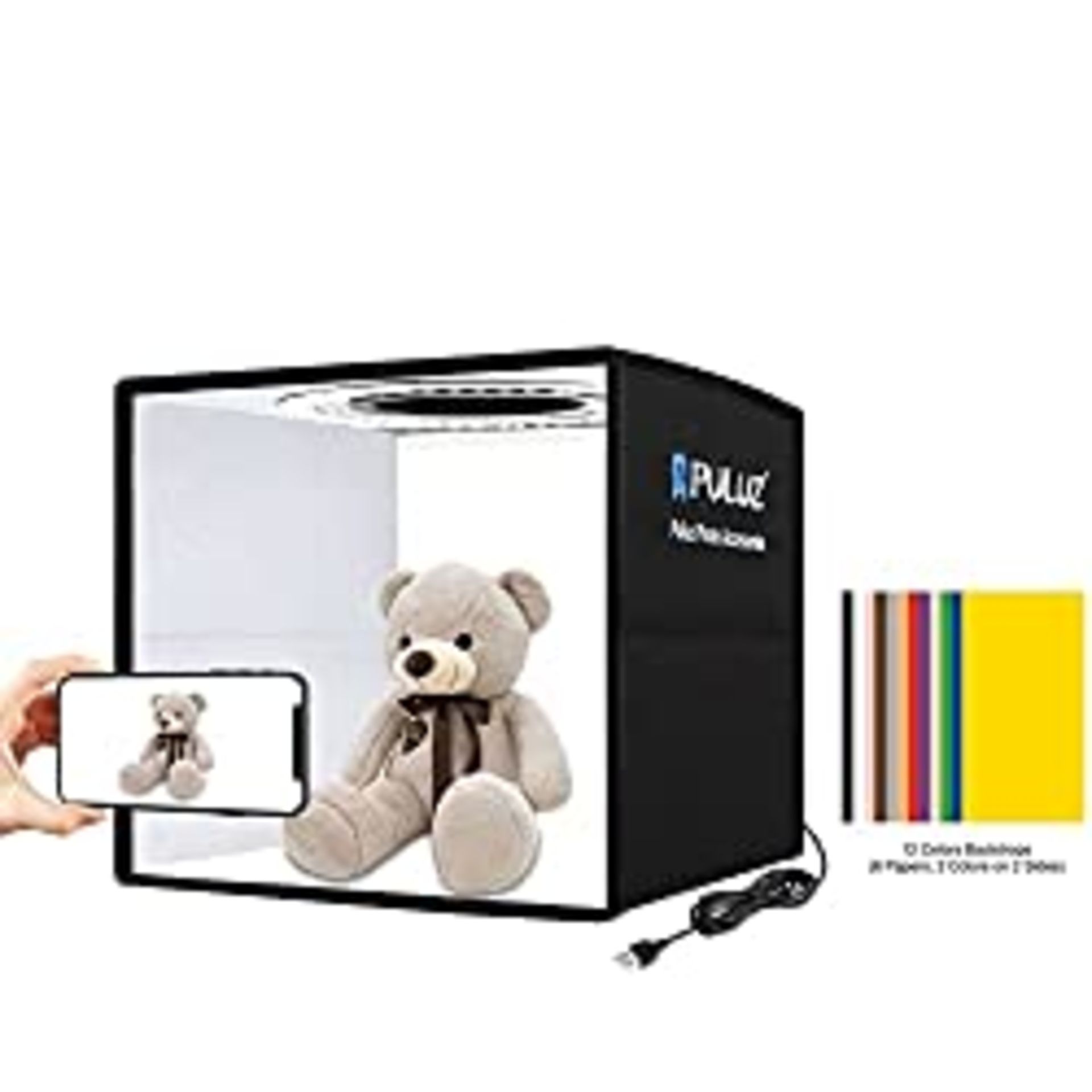 RRP £23.99 Portable Photo Studio Light Box