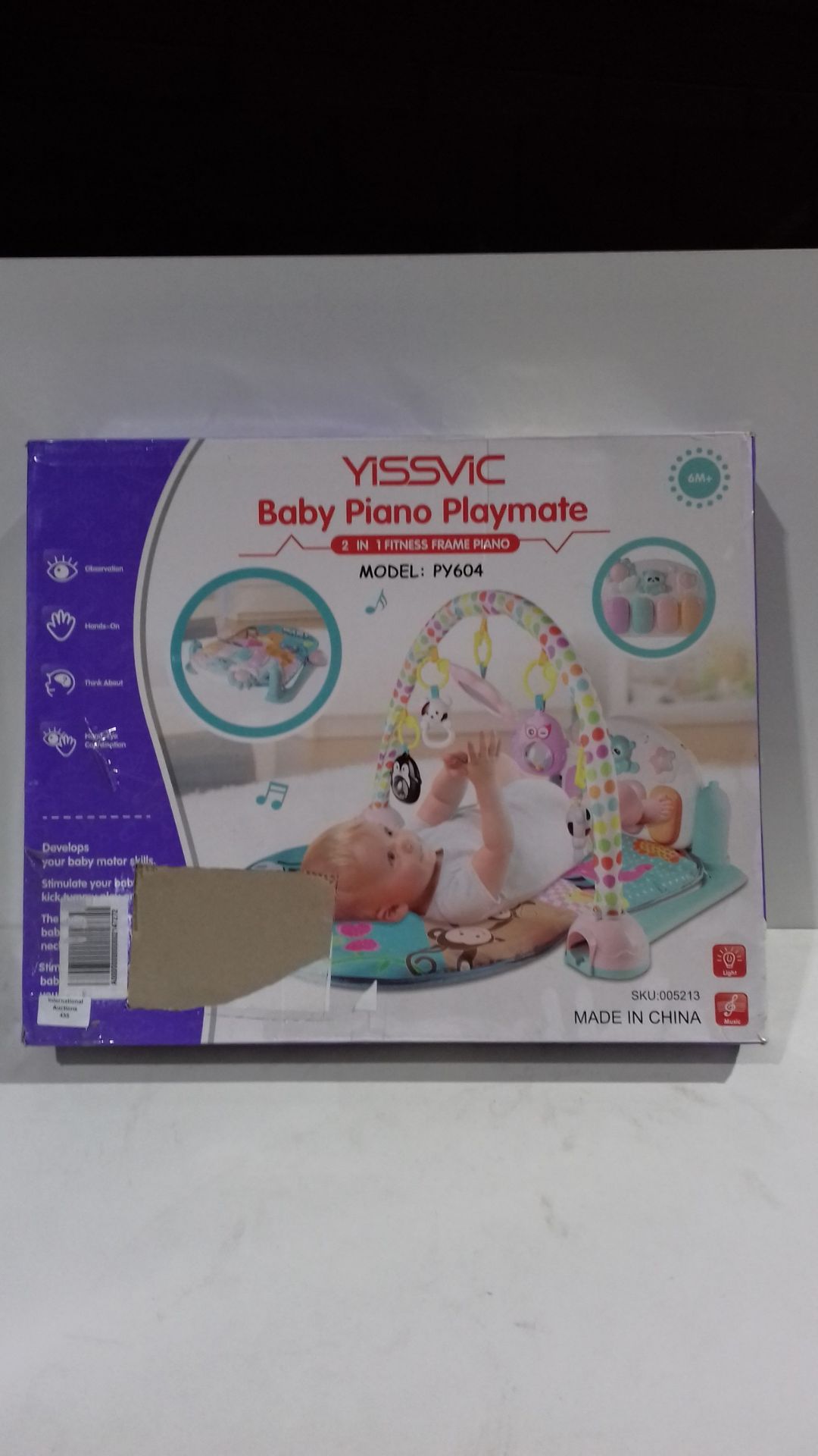 RRP £26.48 YISSVIC Baby Gym Piano Gym Baby Play Mat - Image 2 of 2