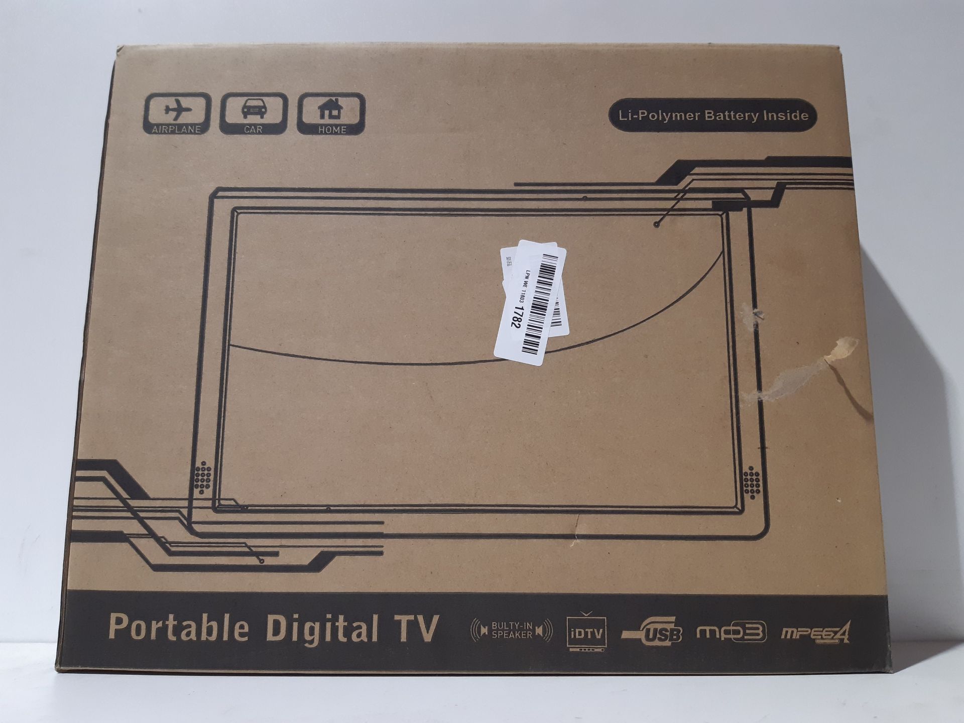 RRP £134.18 Dpofirs 14" Digital Portable TV Television - Image 2 of 2