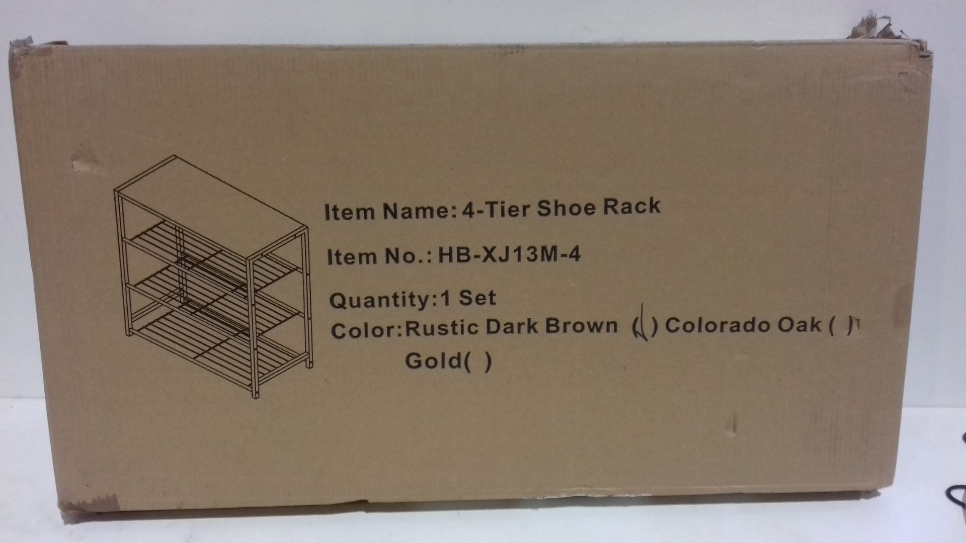 RRP £34.99 HOME BI Industrial Shoe Rack - Image 2 of 2