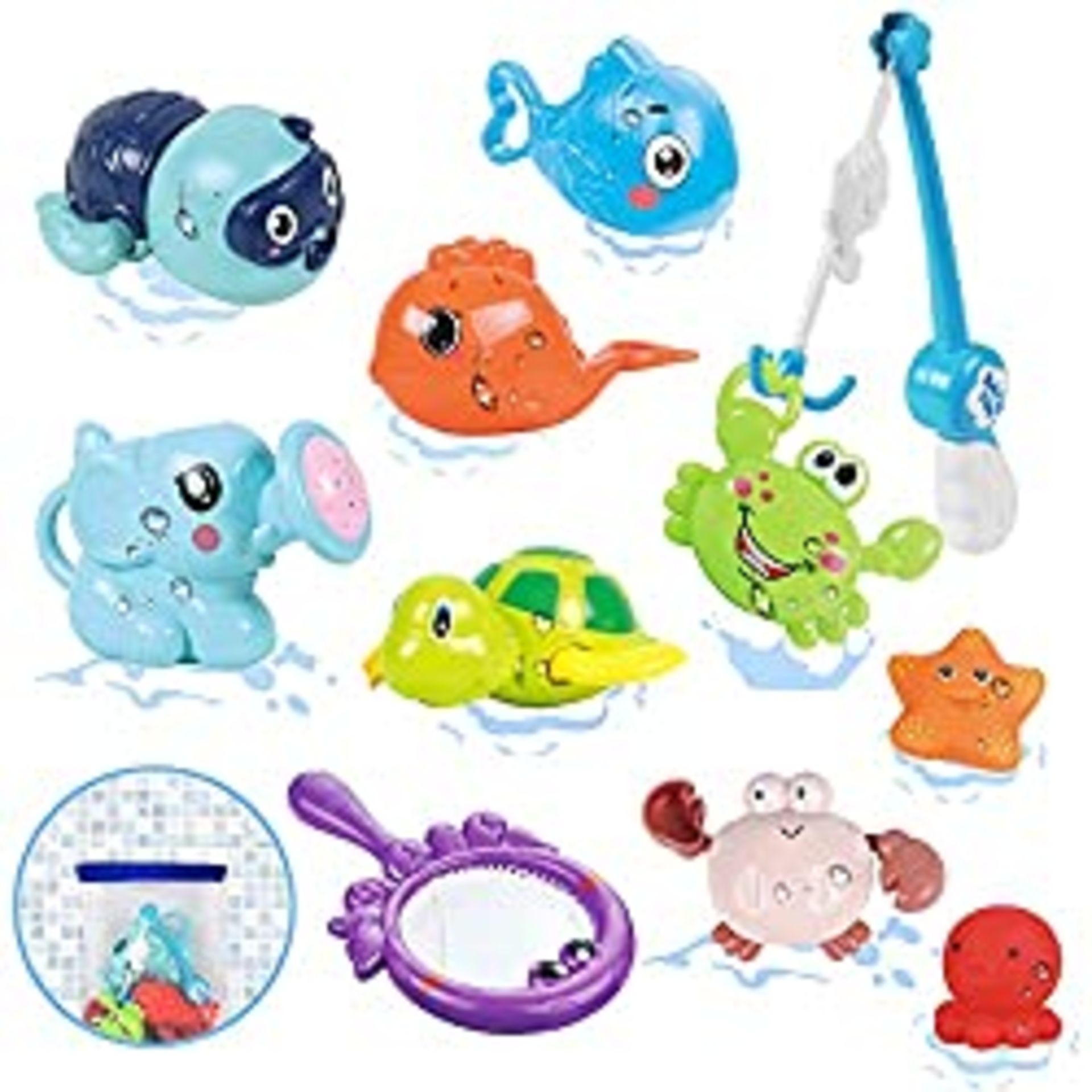 RRP £19.81 Luclay Baby Bath Toys Games