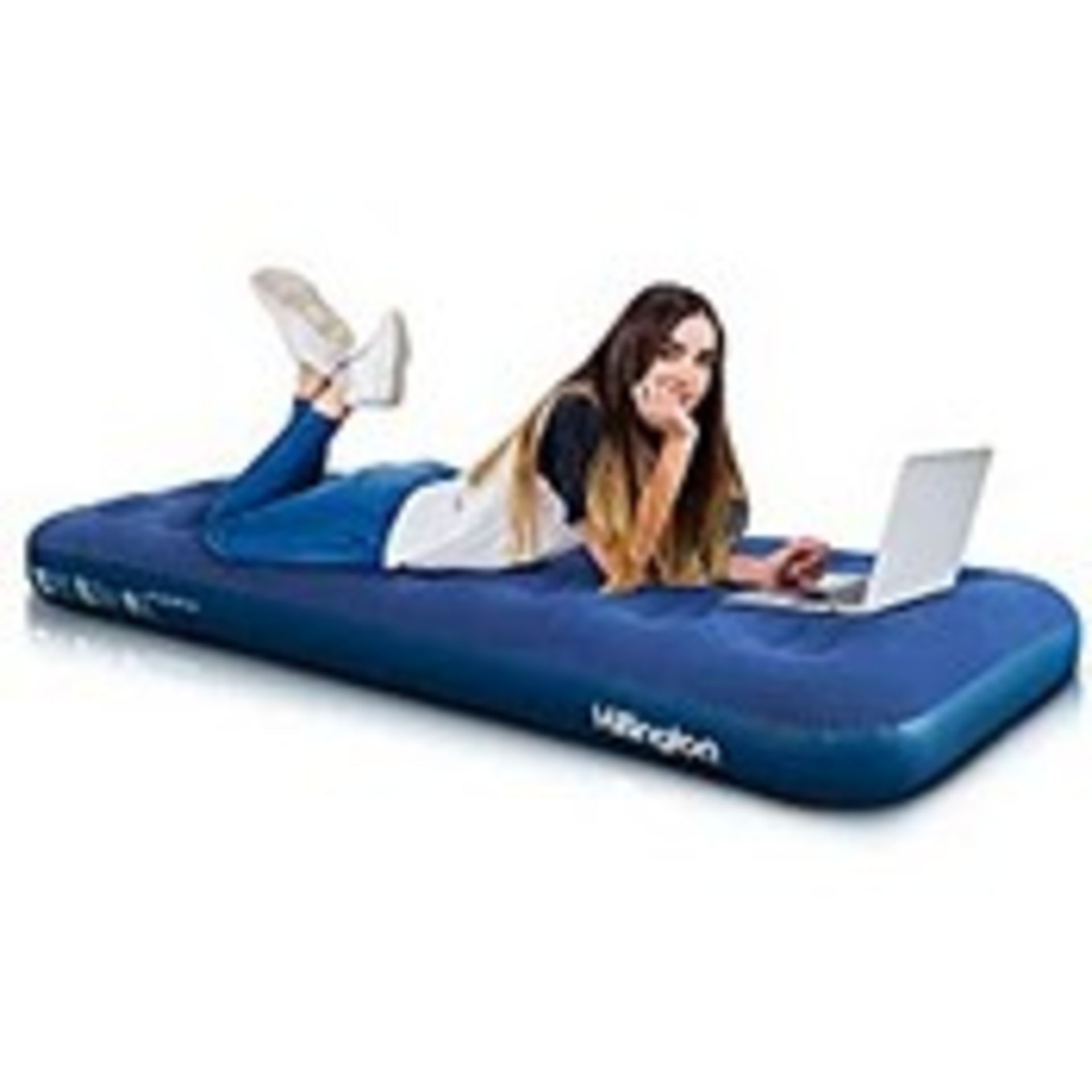 RRP £12.20 Hillington Flocked Air Bed Ideal for Camping or as a Temporary Guest Airbed