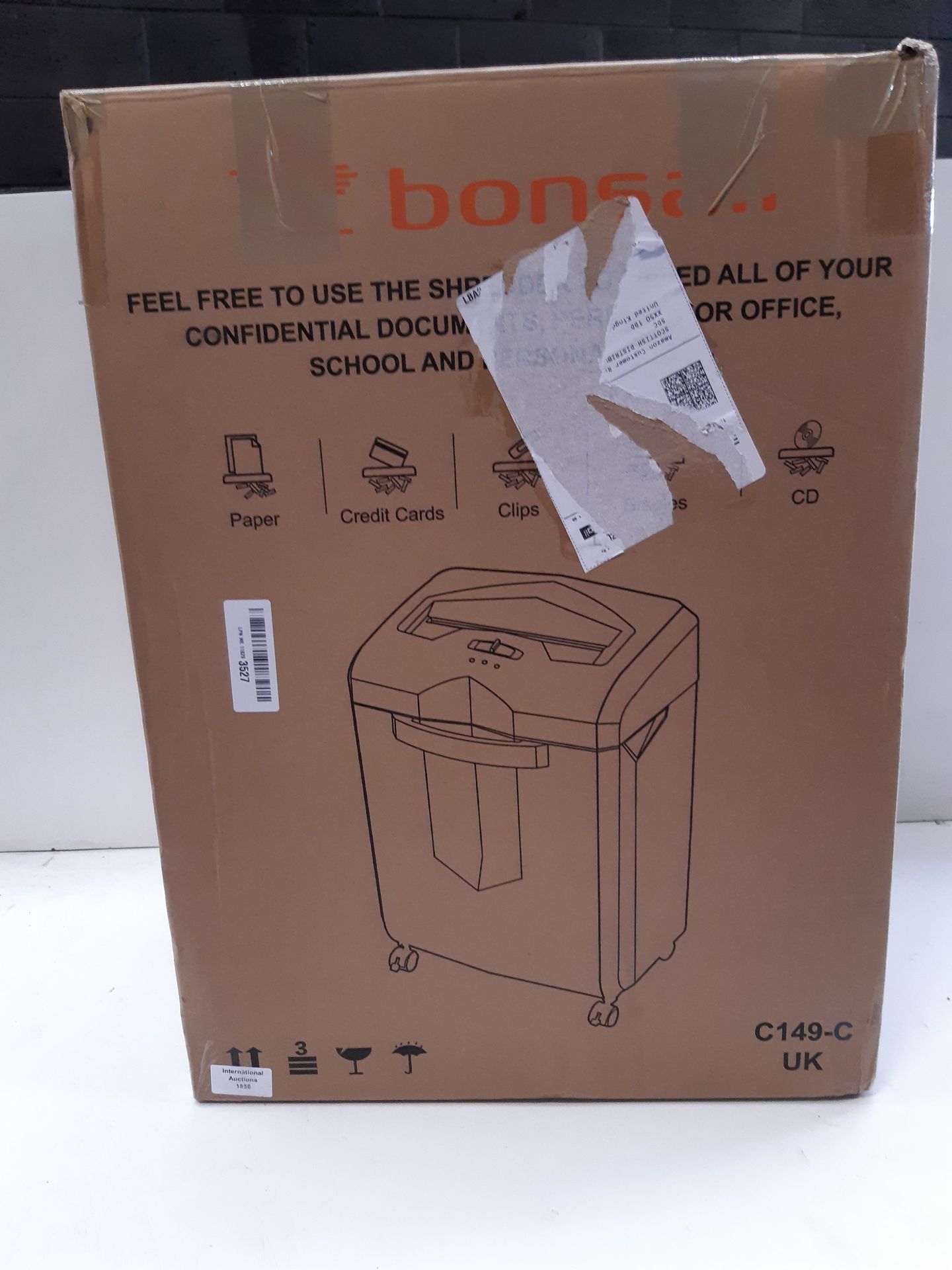 RRP £159.98 Bonsaii Heavy Duty Paper Shredder - Image 2 of 2