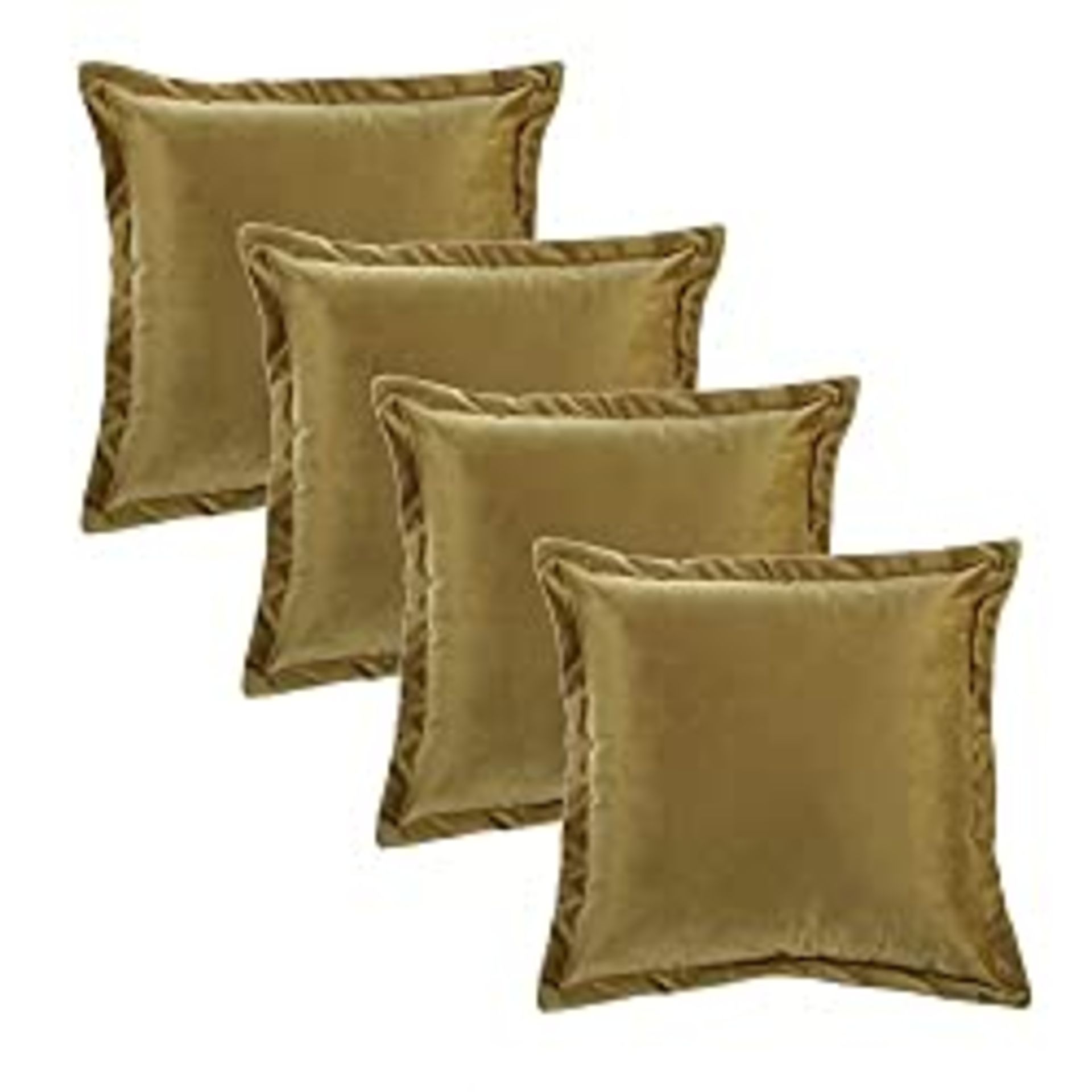 RRP £19.99 YASMIN Velvet Cushion Covers with Concealed Zipper 18x18 Inch