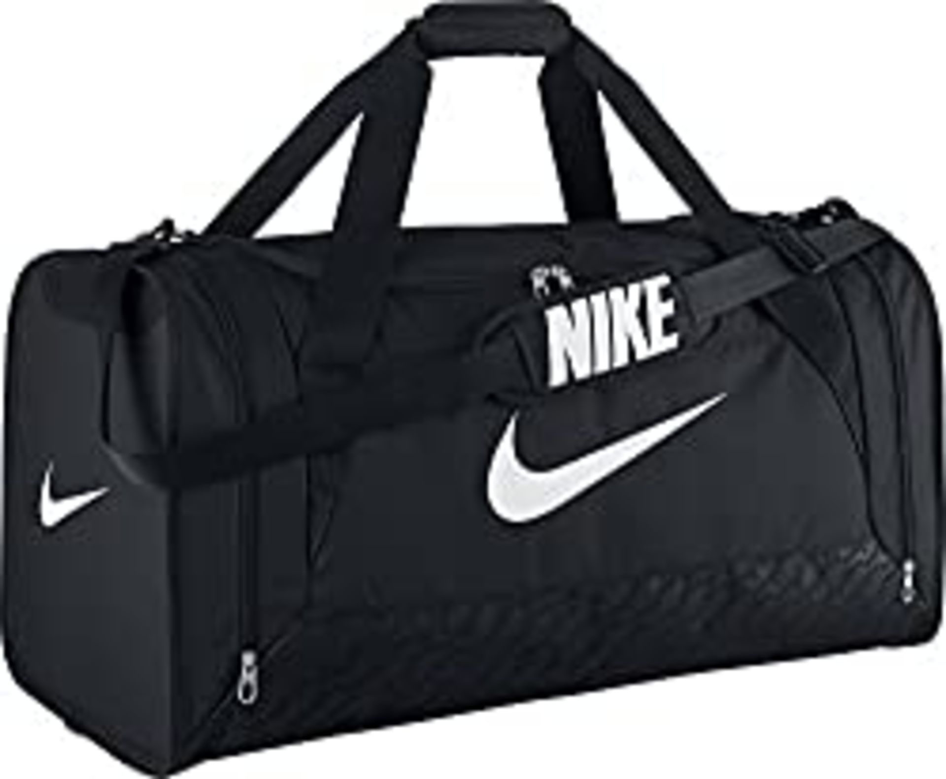 RRP £29.99 Nike unisex-adult Brasilia 6 Duffel Bag Duffel Bag, Black/White, X-Small