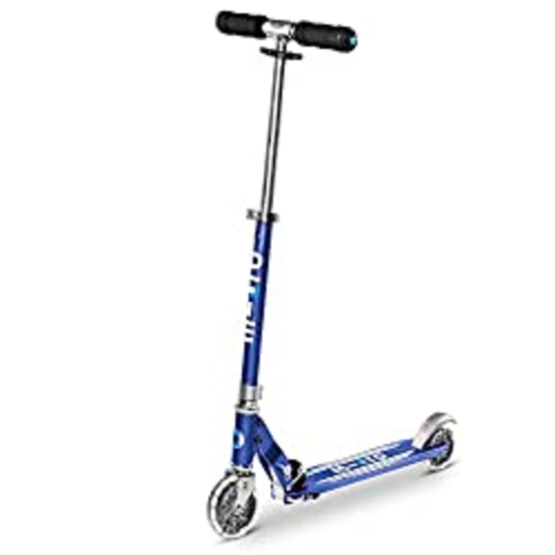 RRP £119.95 Micro Led Folding Sprite Scooter Blue 2 Wheeled Light